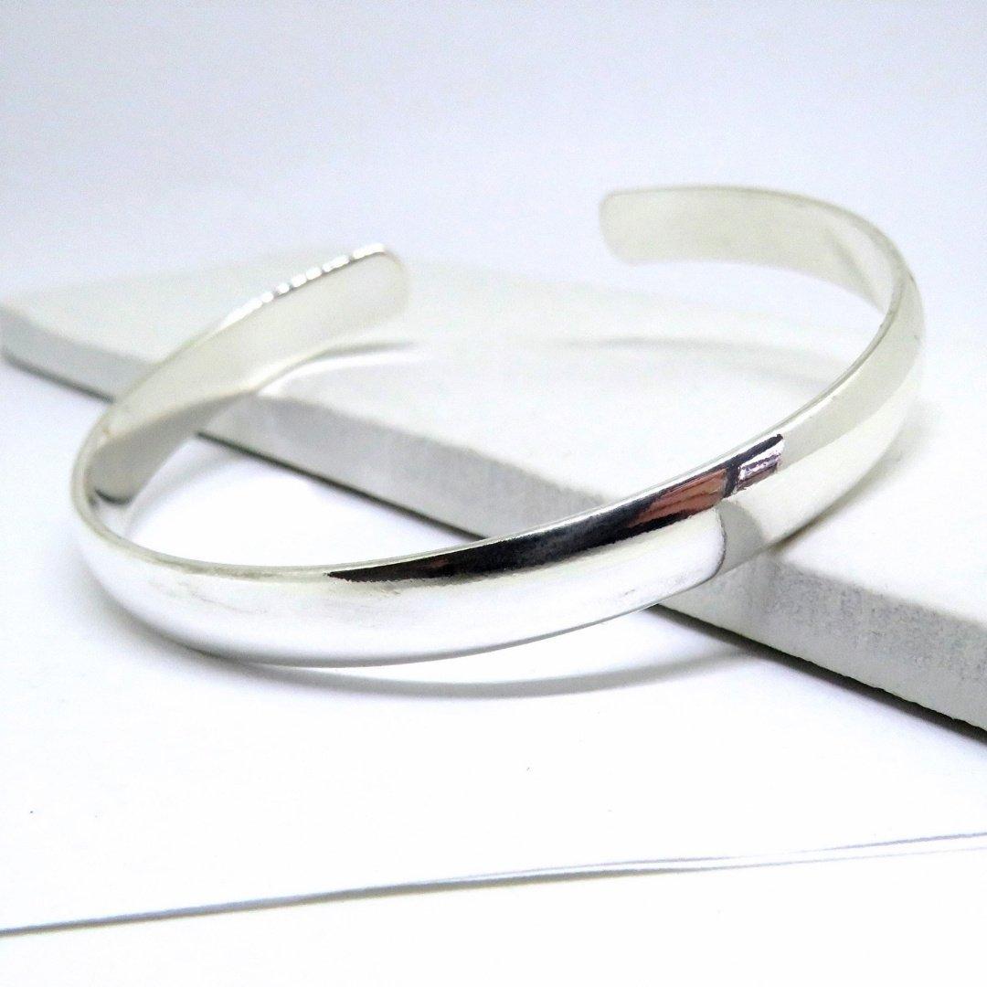 Silver - Aye Do Gifts - Mens Silver Bangle 7091-NP - 1