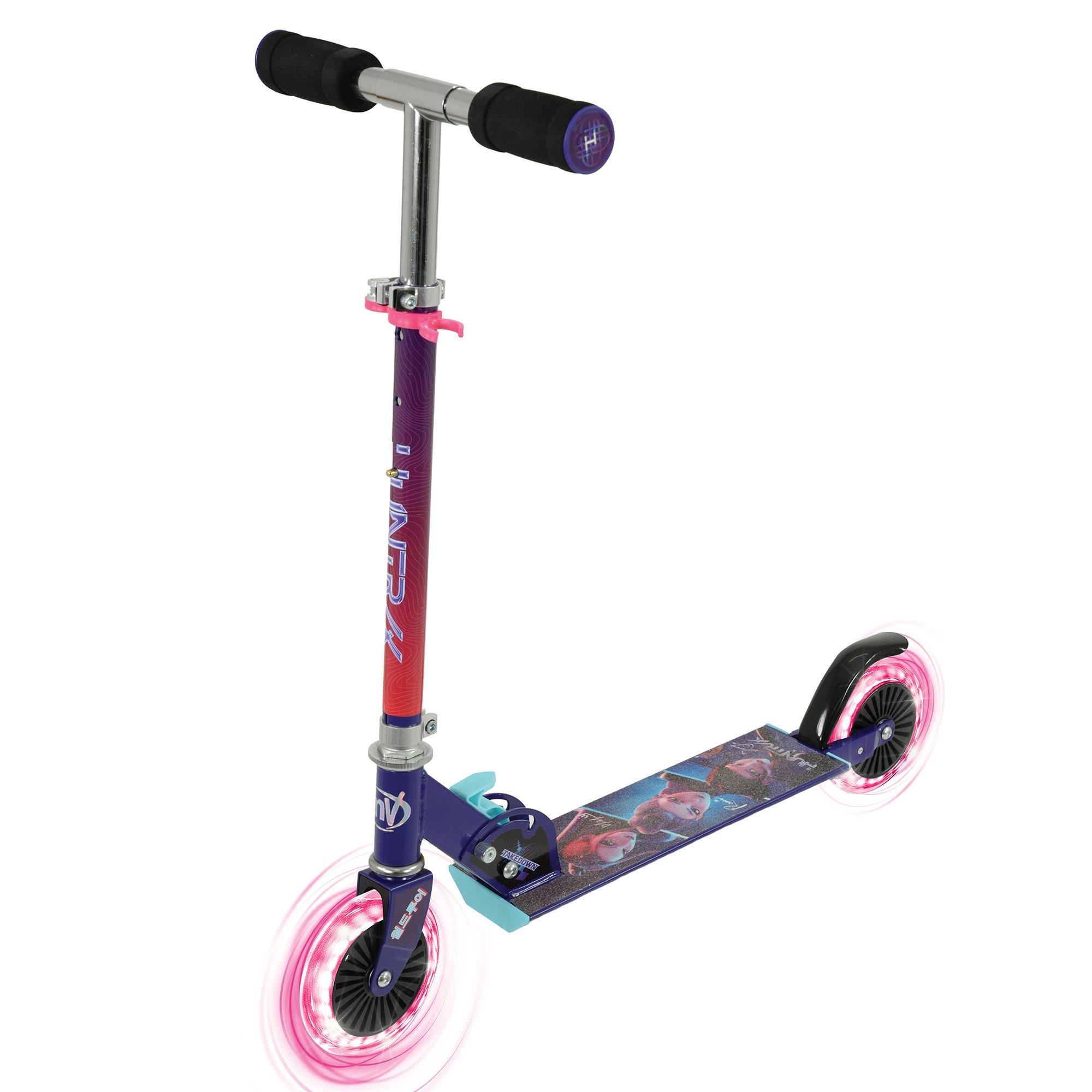 Multicoloured - K Pop Demon Hunters - K Pop Demon Hunters Folding Inline Scooter/LEDS - 1