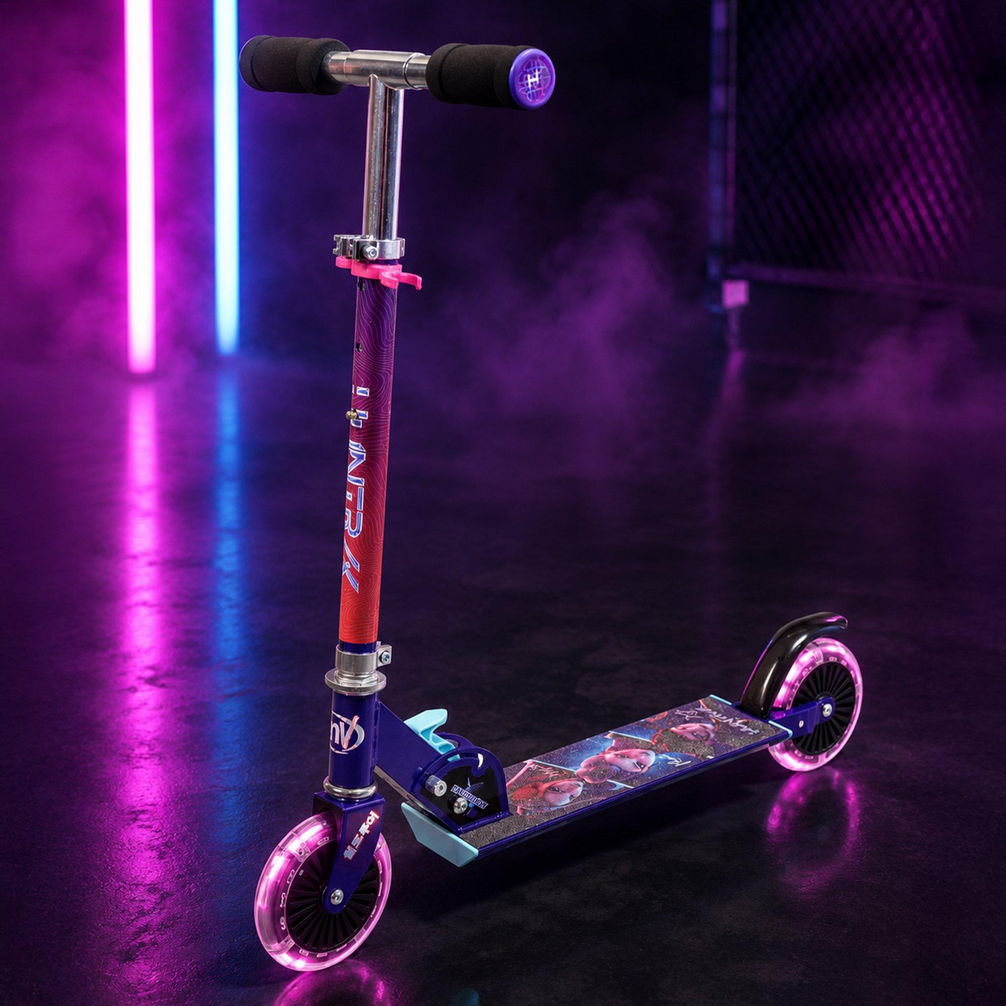 Multicoloured - K Pop Demon Hunters - K Pop Demon Hunters Folding Inline Scooter/LEDS - 2