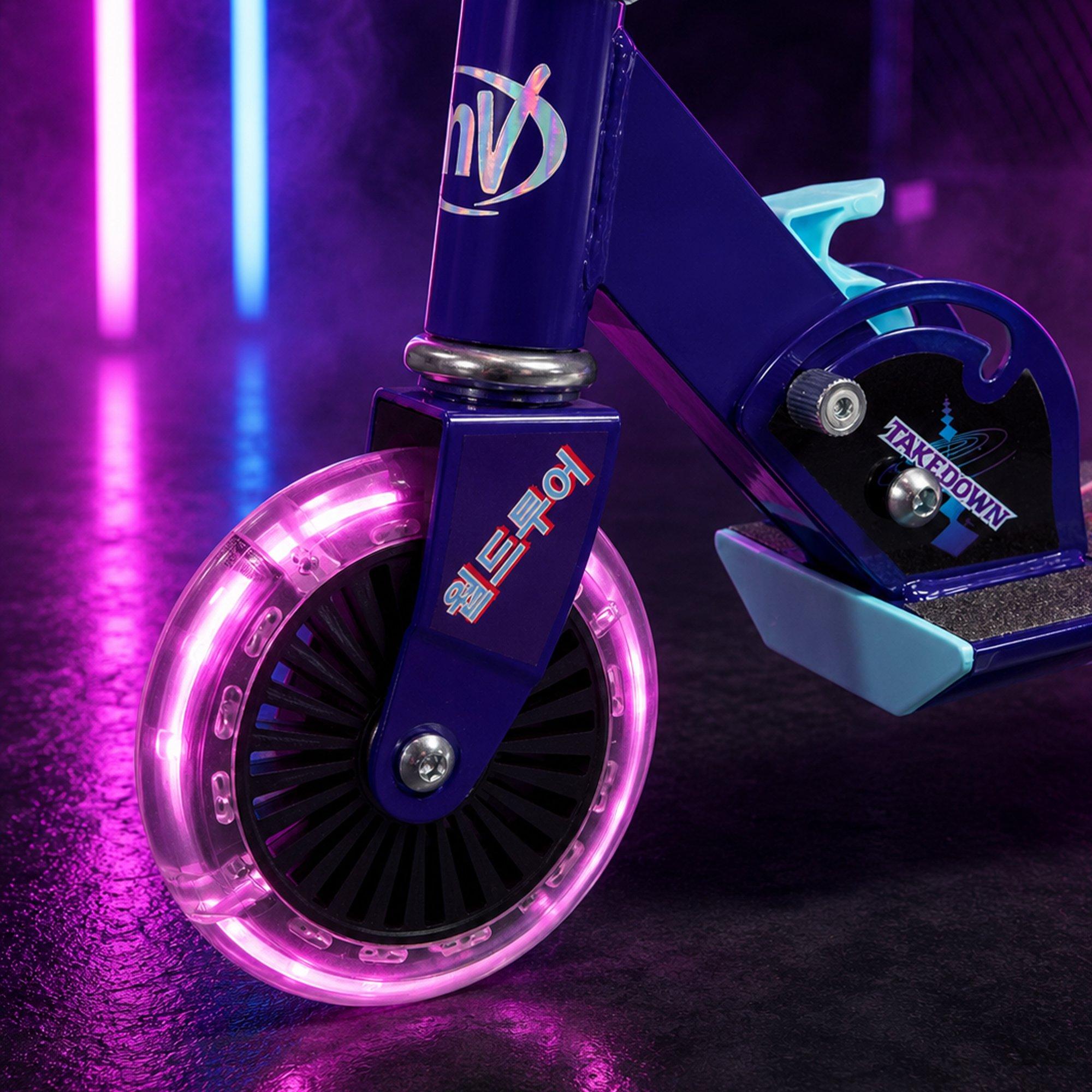 Multicoloured - K Pop Demon Hunters - K Pop Demon Hunters Folding Inline Scooter/LEDS - 3