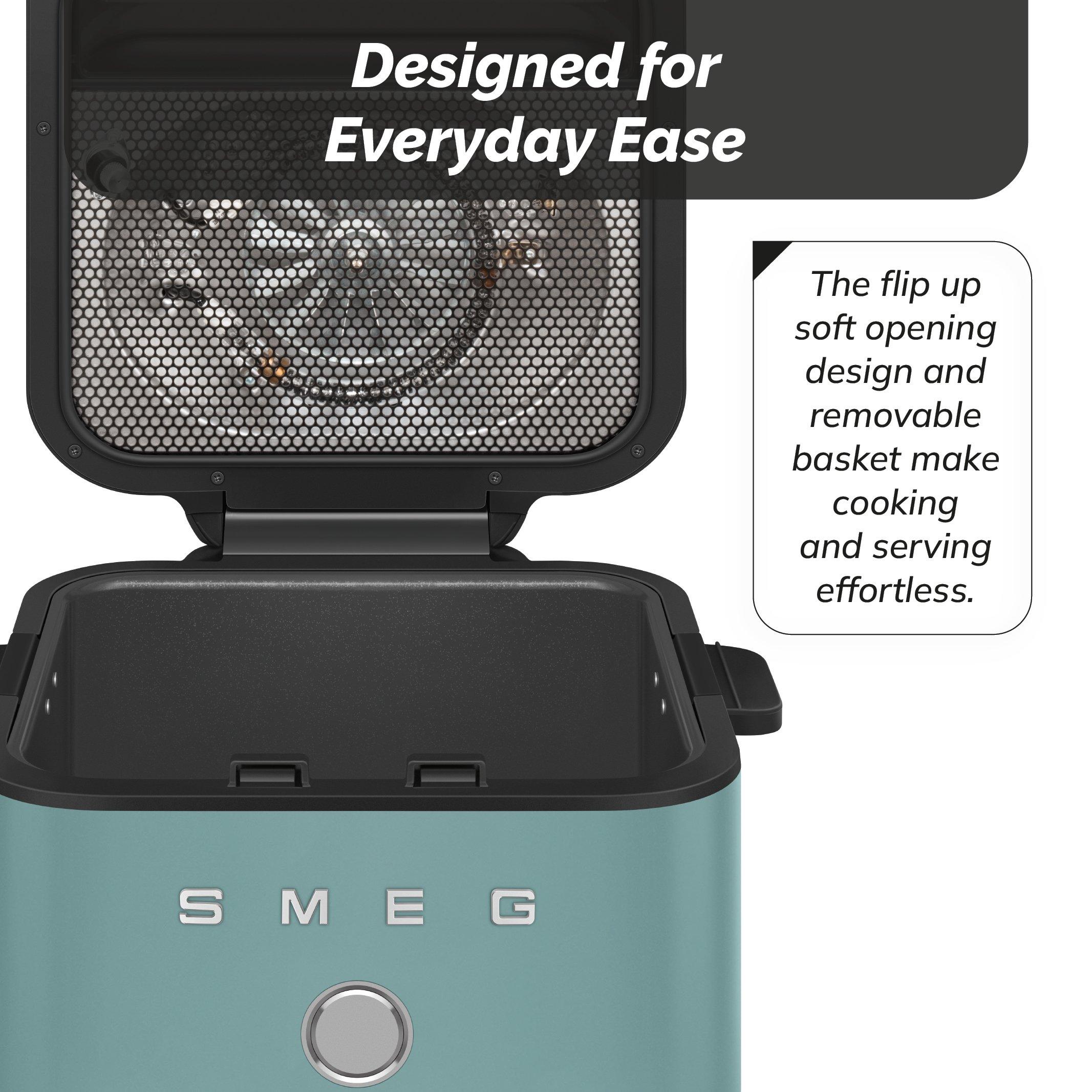 Emerald Green - Smeg - Smeg Dual Flavour AirFryer  7 Automatic Programme - 7