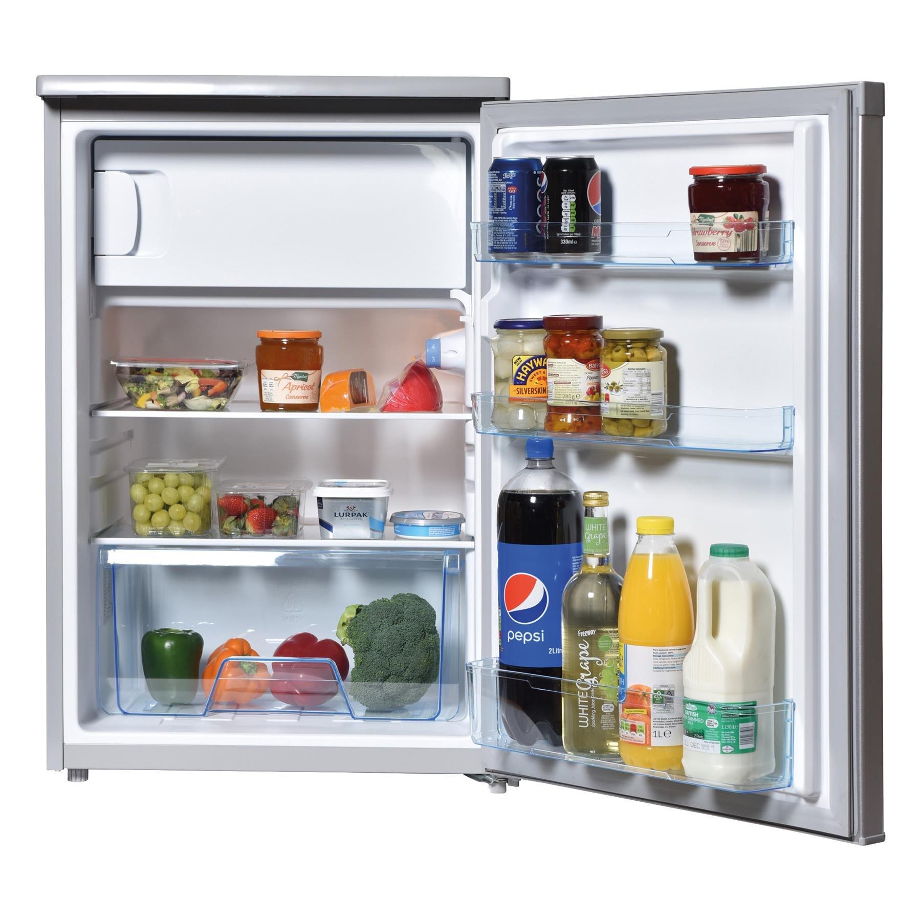 Silver - Statesman - R155S 55CM UNDER COUNTER FRIDGE WITH 4* ICE BOX - 2