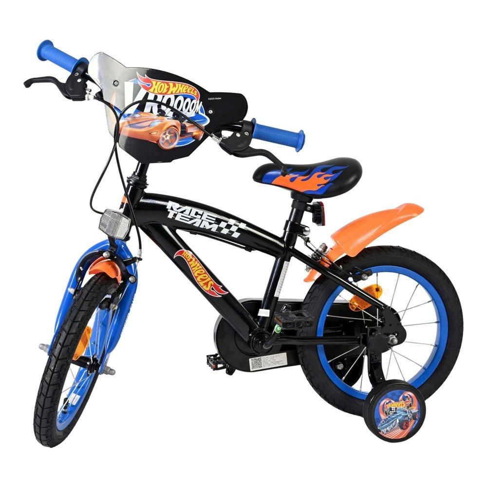 Black - Hot Wheels - 14 Boys Childrens Bike - 1