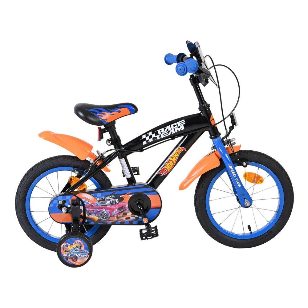 Black - Hot Wheels - 14 Boys Childrens Bike - 5
