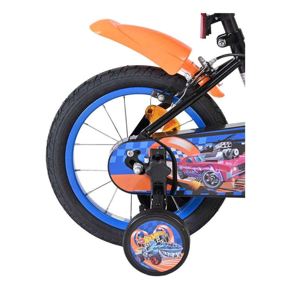 Black - Hot Wheels - 14 Boys Childrens Bike - 6