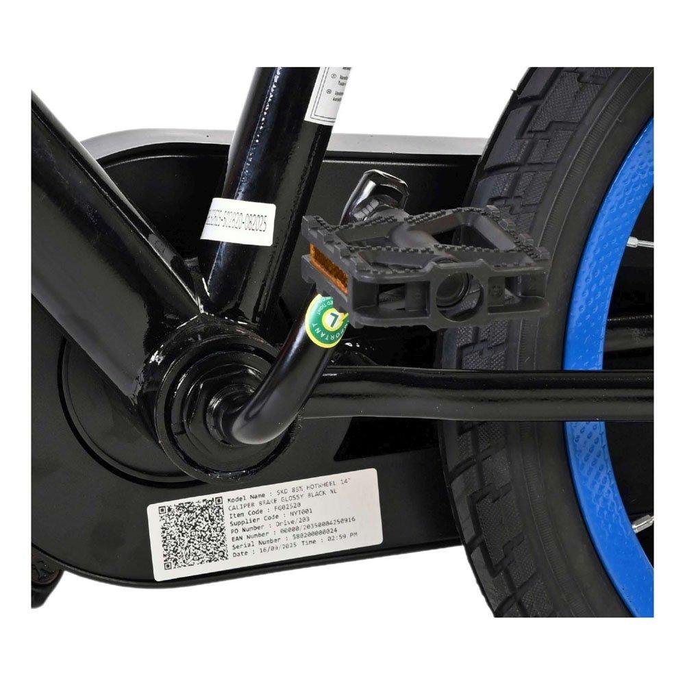 Black - Hot Wheels - 14 Boys Childrens Bike - 9