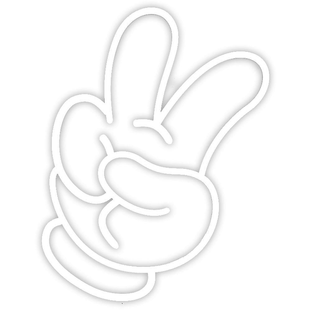 White - Disney - Yellowpop Disney Glove Peace - 1