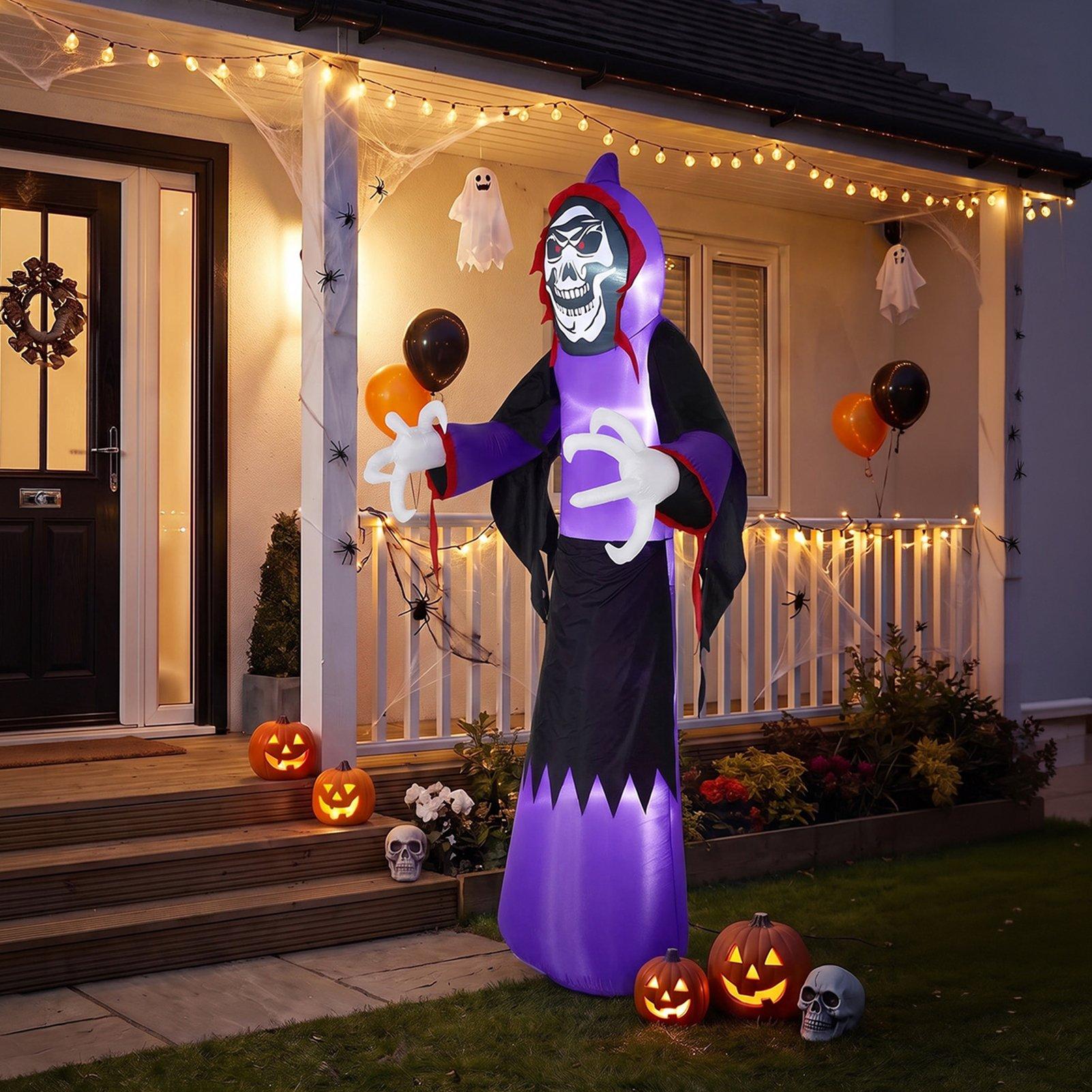 Multi - LIFE IDEAS - 11 FT Halloween Inflatable Grim Reaper - 1