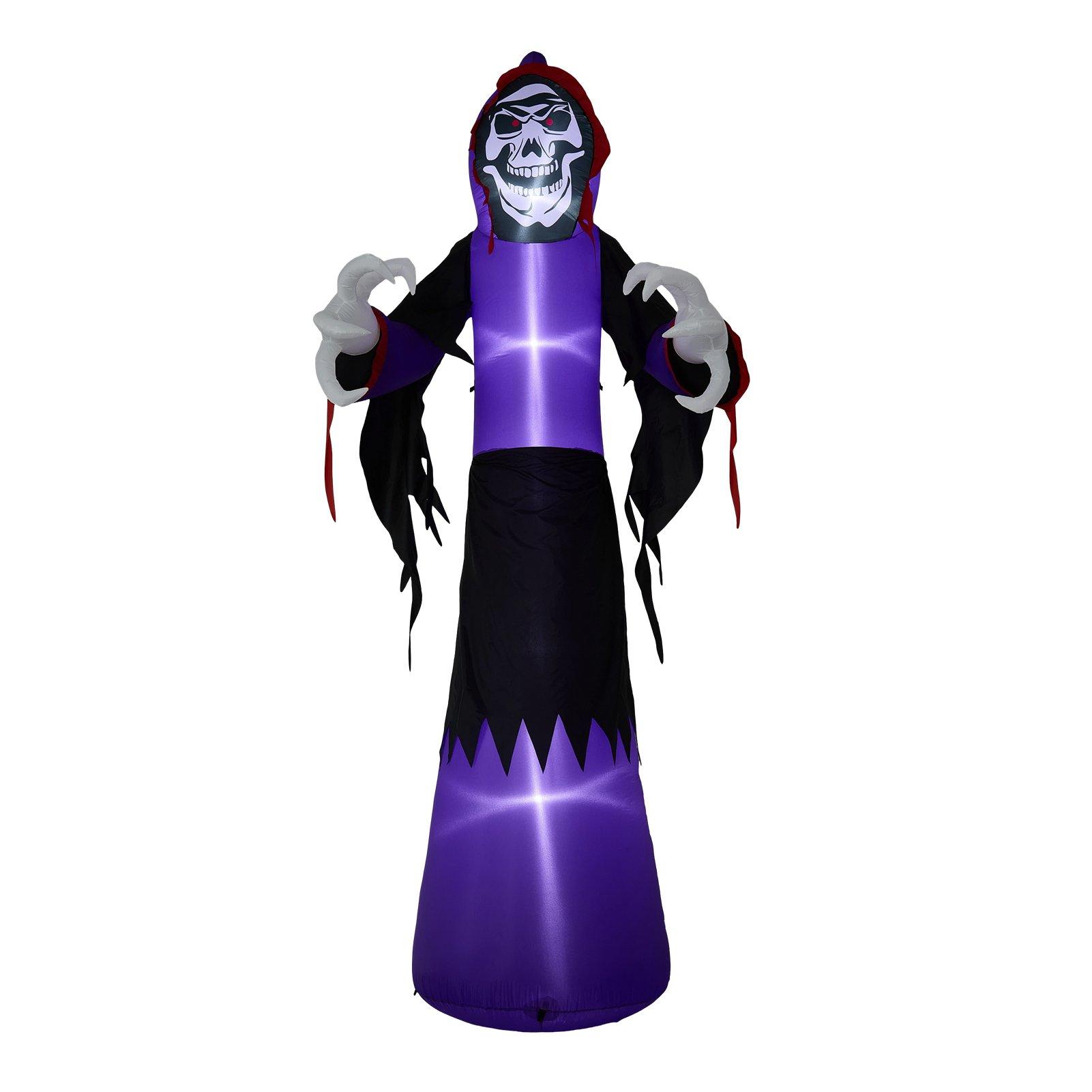Multi - LIFE IDEAS - 11 FT Halloween Inflatable Grim Reaper - 3
