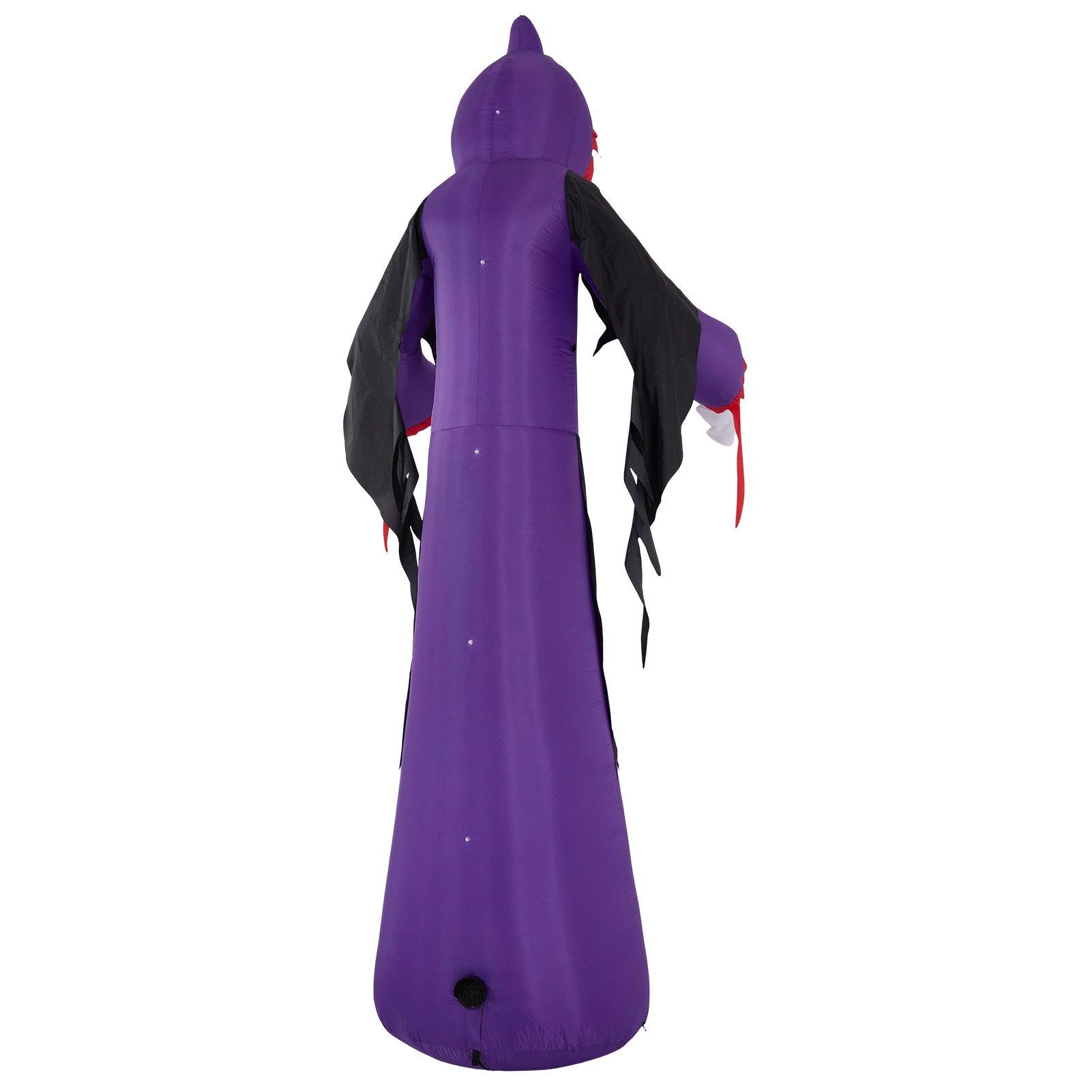 Multi - LIFE IDEAS - 11 FT Halloween Inflatable Grim Reaper - 5