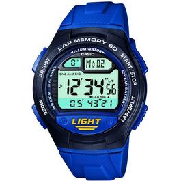 Casio Blue Resin Digital Chronograph Alarm Watch