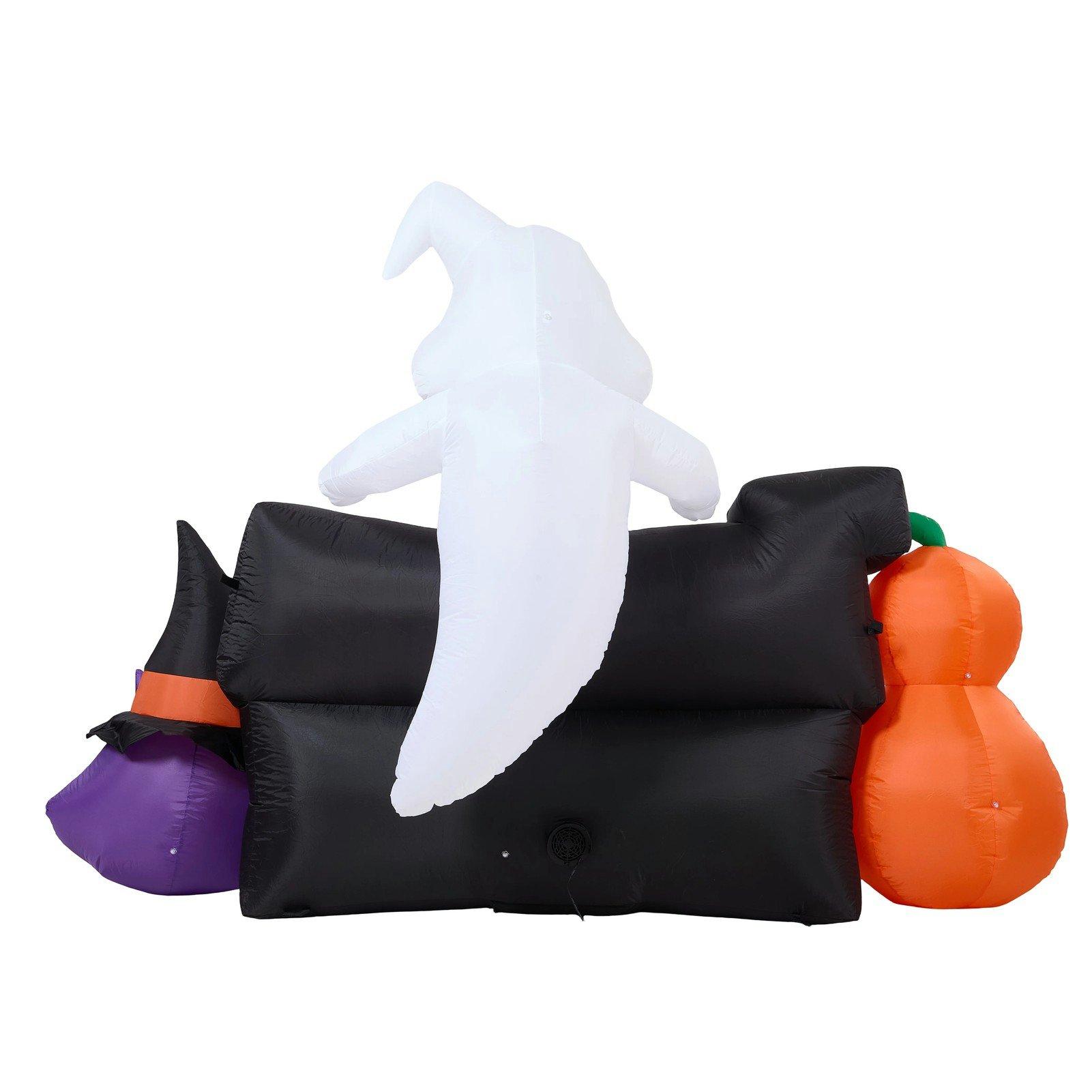Multi - LIFE IDEAS - 5.3FT Halloween Inflatable Pumpkin Ghost Cat - 4