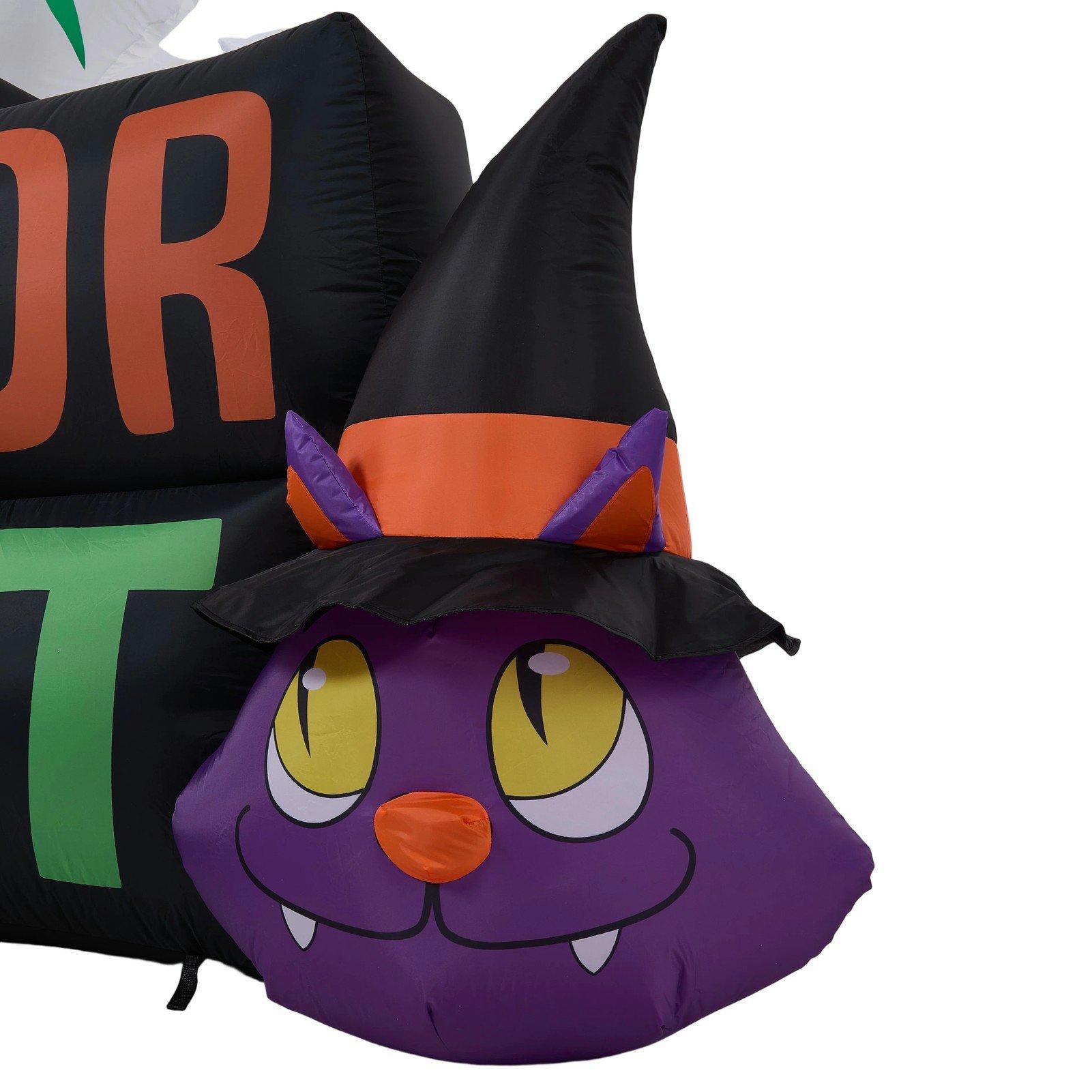 Multi - LIFE IDEAS - 5.3FT Halloween Inflatable Pumpkin Ghost Cat - 6