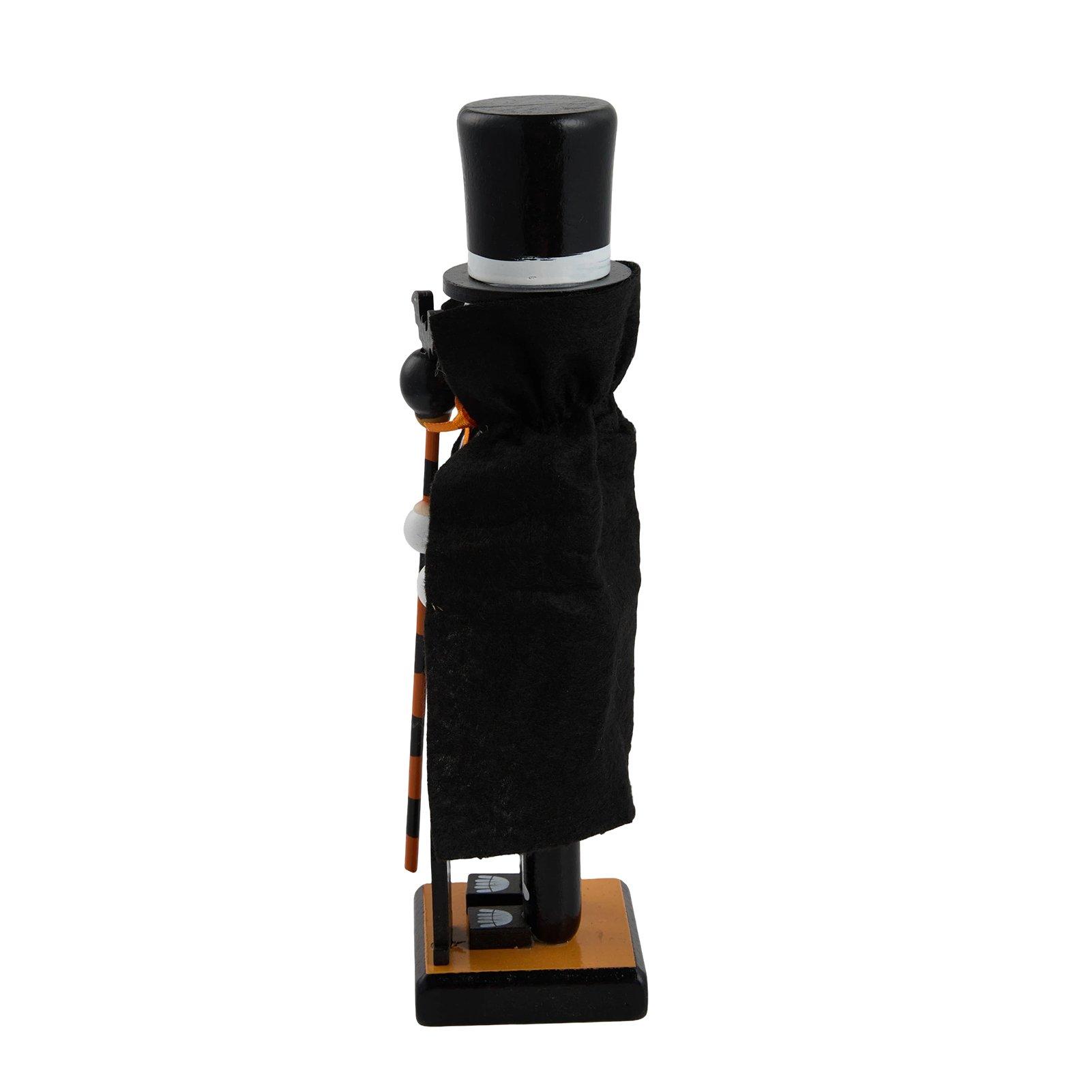 Black - LIFE IDEAS - Halloween Wooden Skull Nutcracker Figurine - 5