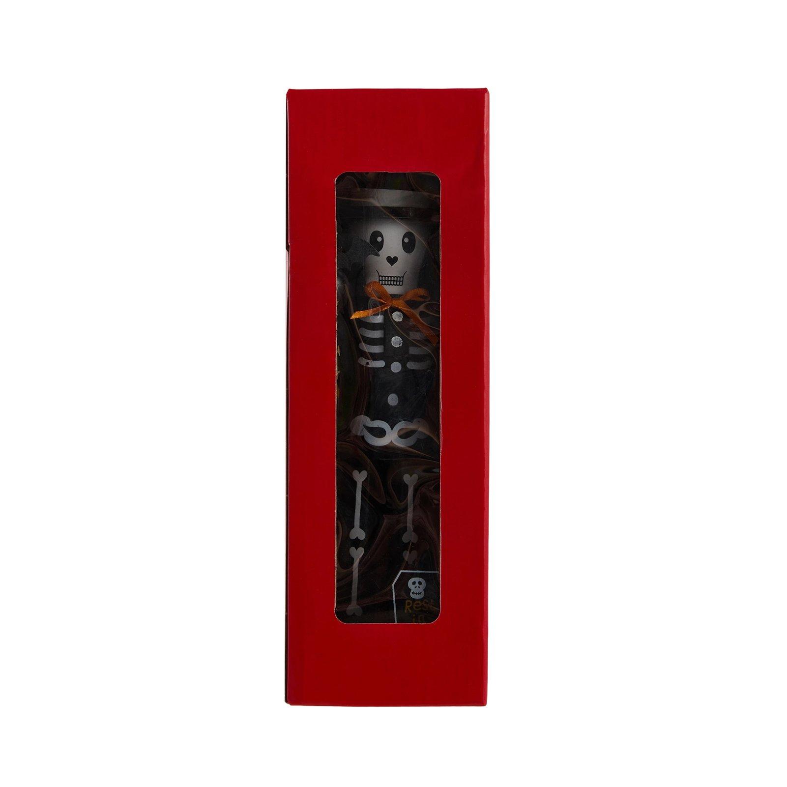 Black - LIFE IDEAS - Halloween Wooden Skull Nutcracker Figurine - 8