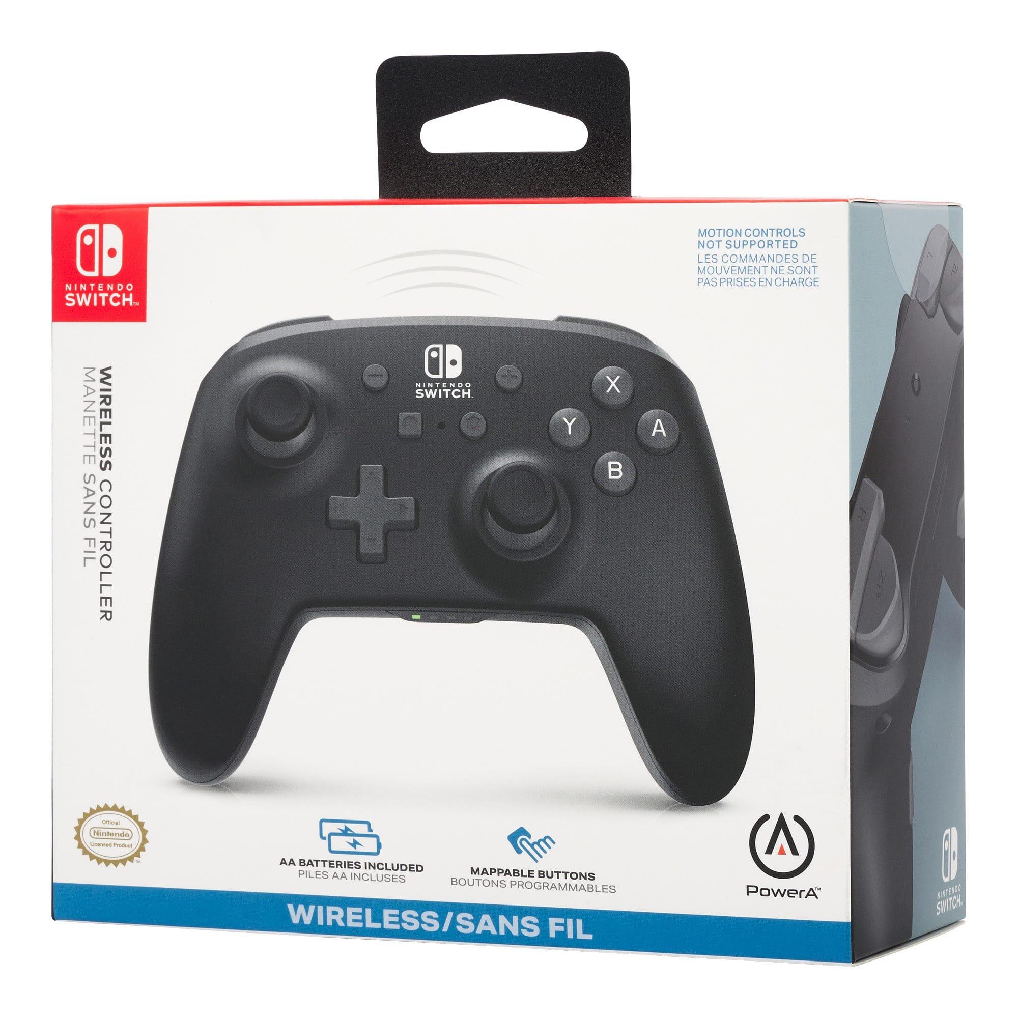 Black - PowerA - Switch Wireless Controller - Midnight - 9
