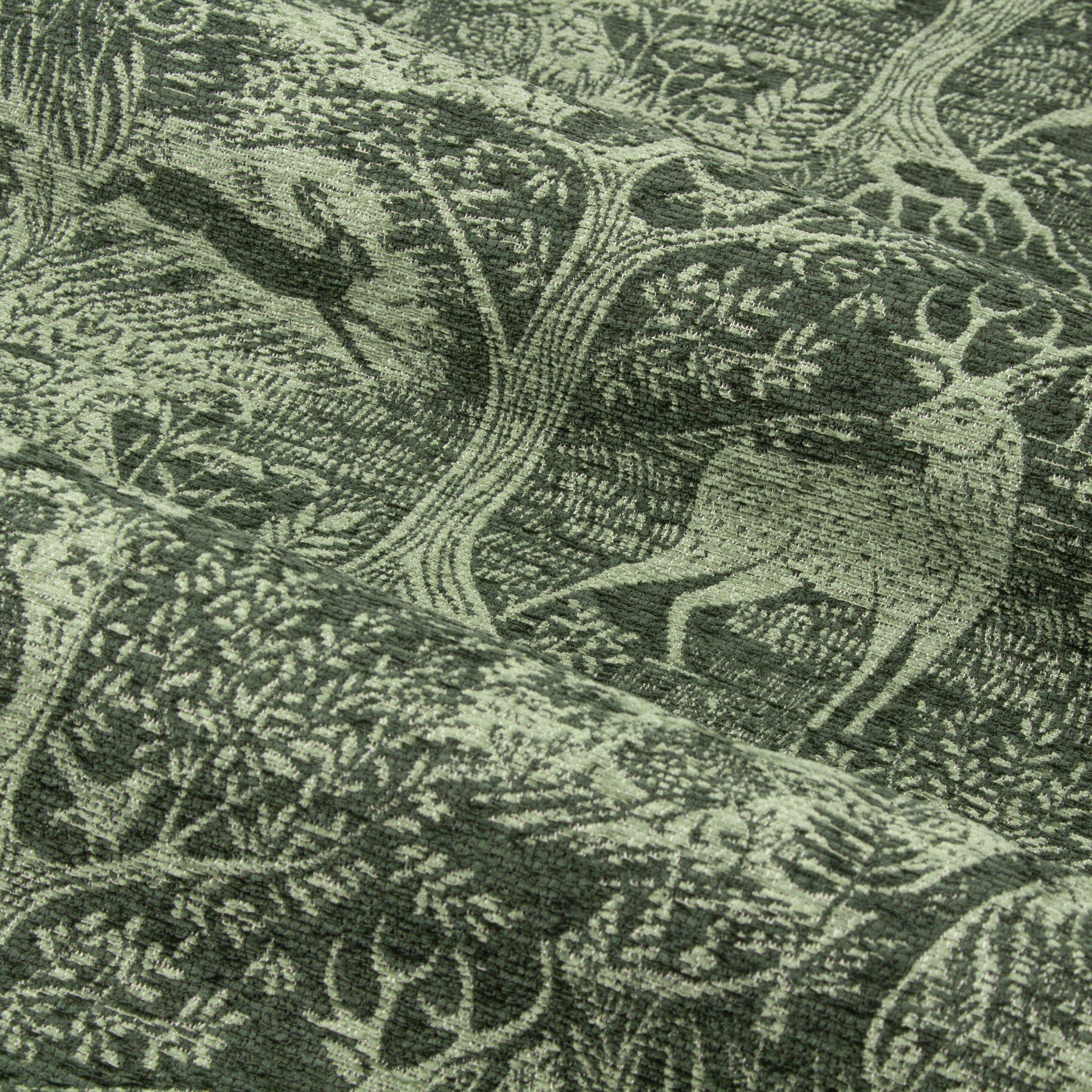 Emerald - furn. - Winter Woods Animal Chenille Eyelet Curtains - 5