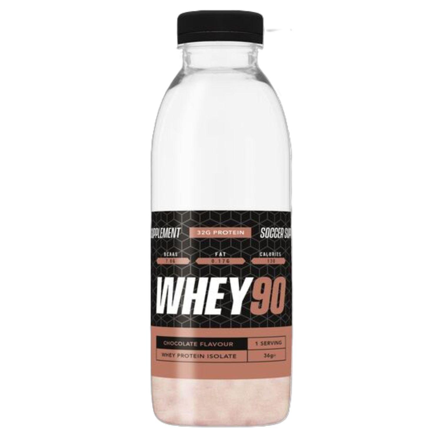 Soccer Supplements  Whey90® Shake And Take - Whey Protein Isolate (12 - Chocolate - Pack of 12
