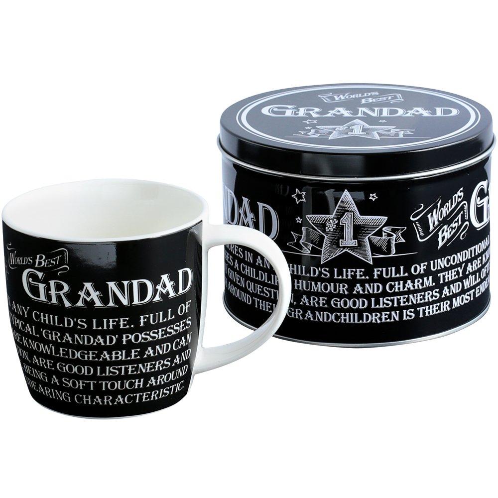 Black - Ultimate Gift For Man - 8825 - Grandad Mug in Tin