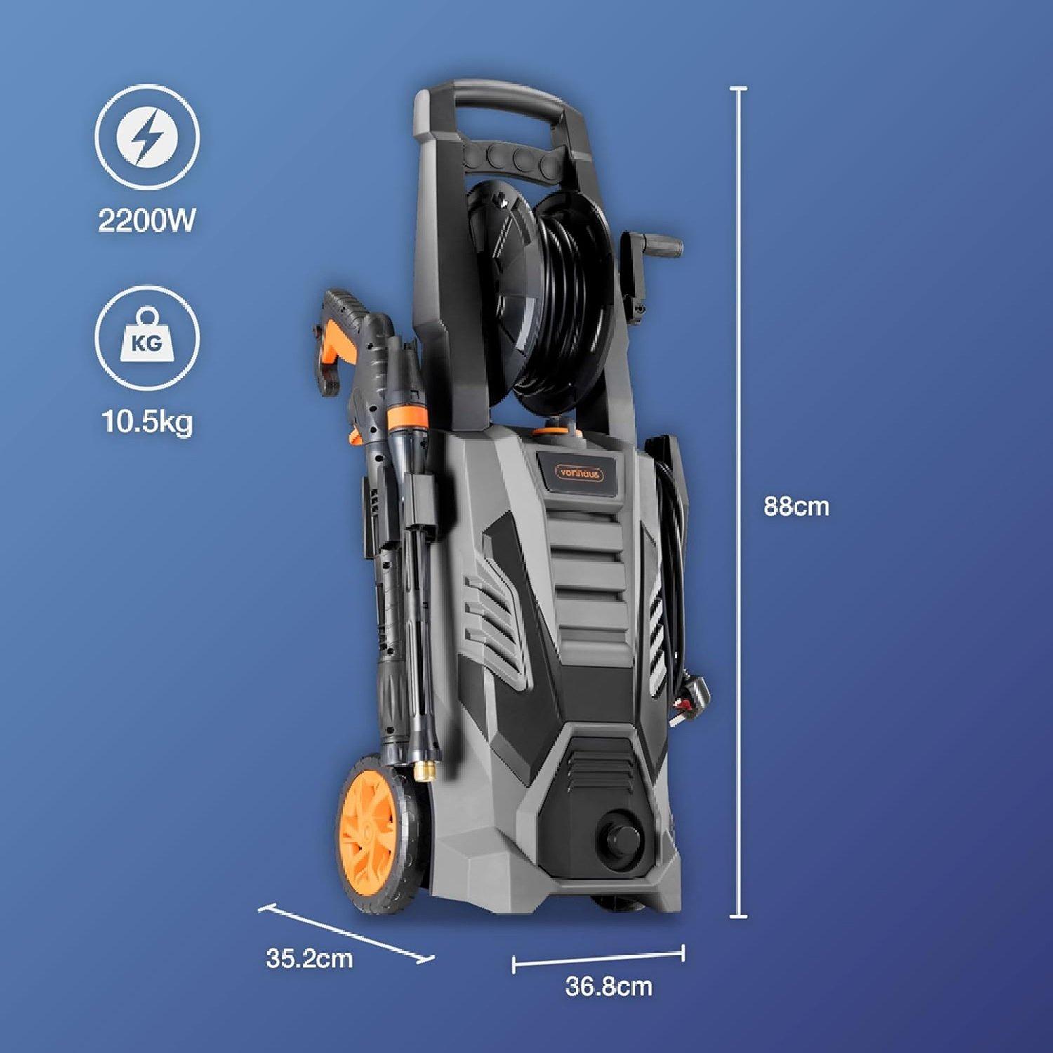 Grey - VonHaus - Pressure Washer 2200W - 2