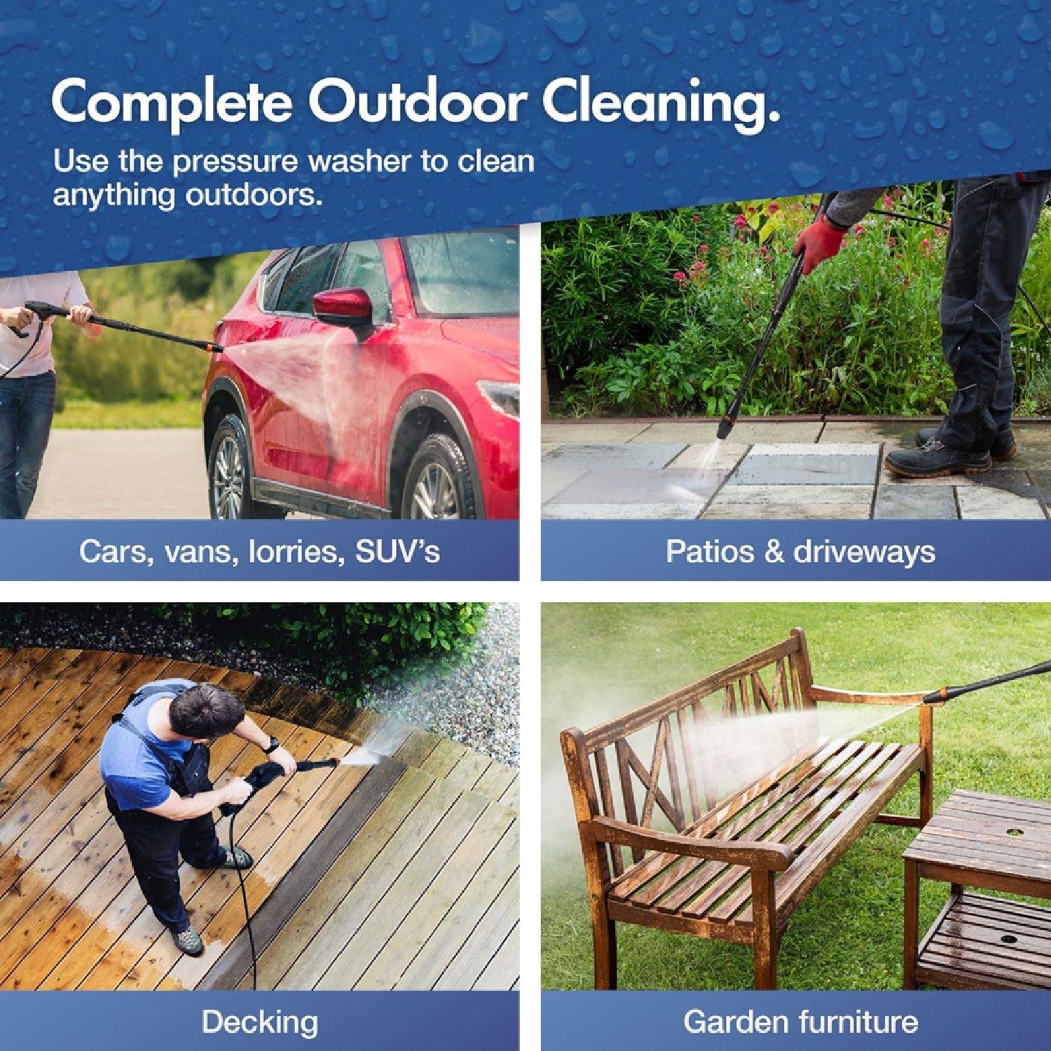 Grey - VonHaus - Pressure Washer 2200W - 5