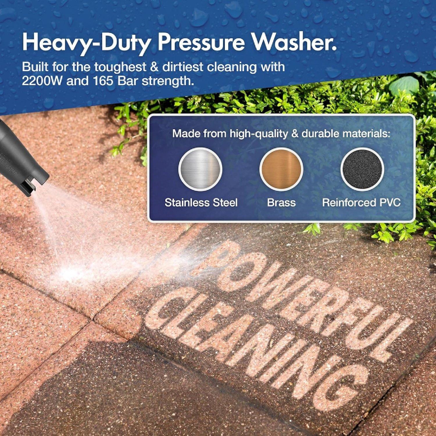 Grey - VonHaus - Pressure Washer 2200W - 7