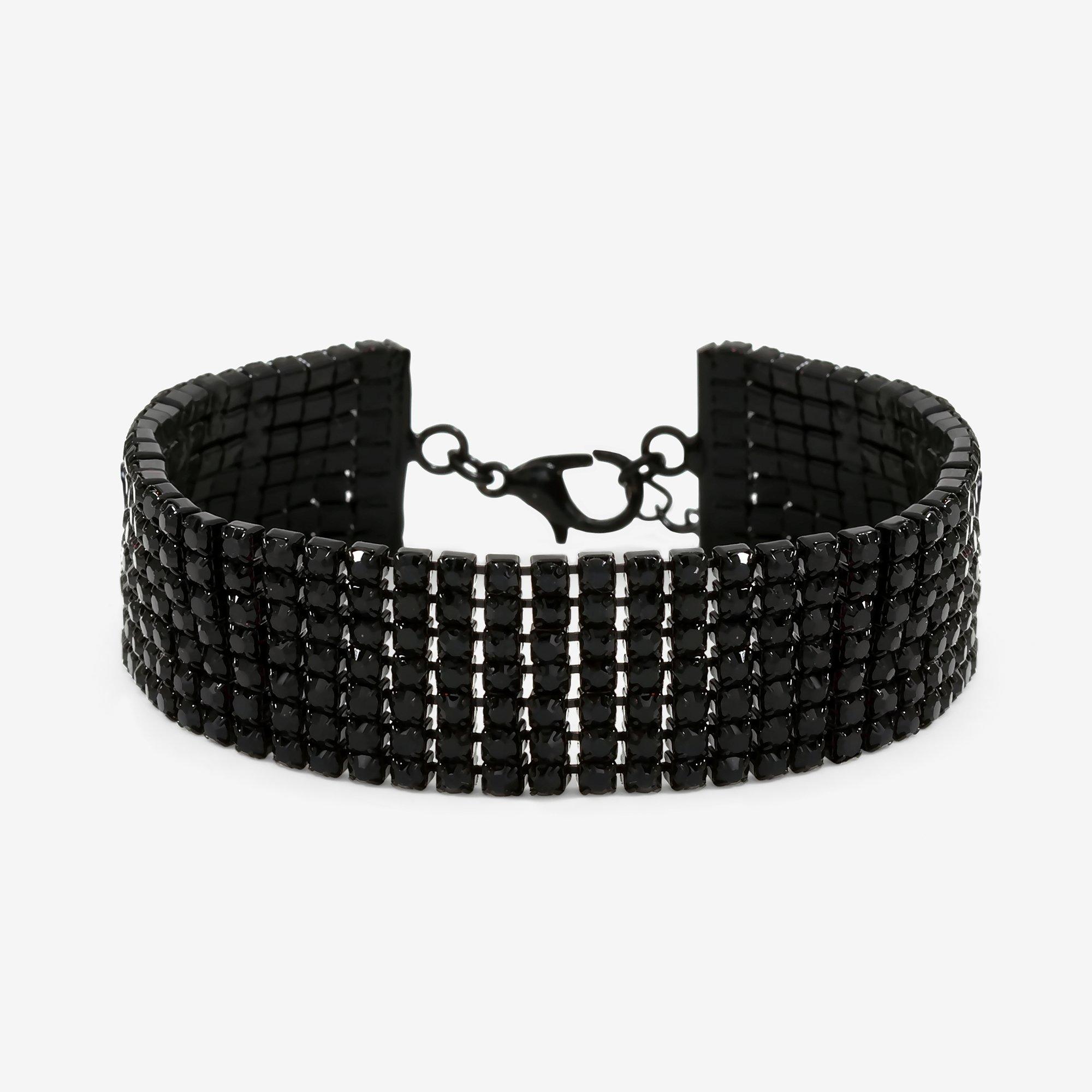 Black - Mood - Jet Crystal Bracelet - 1