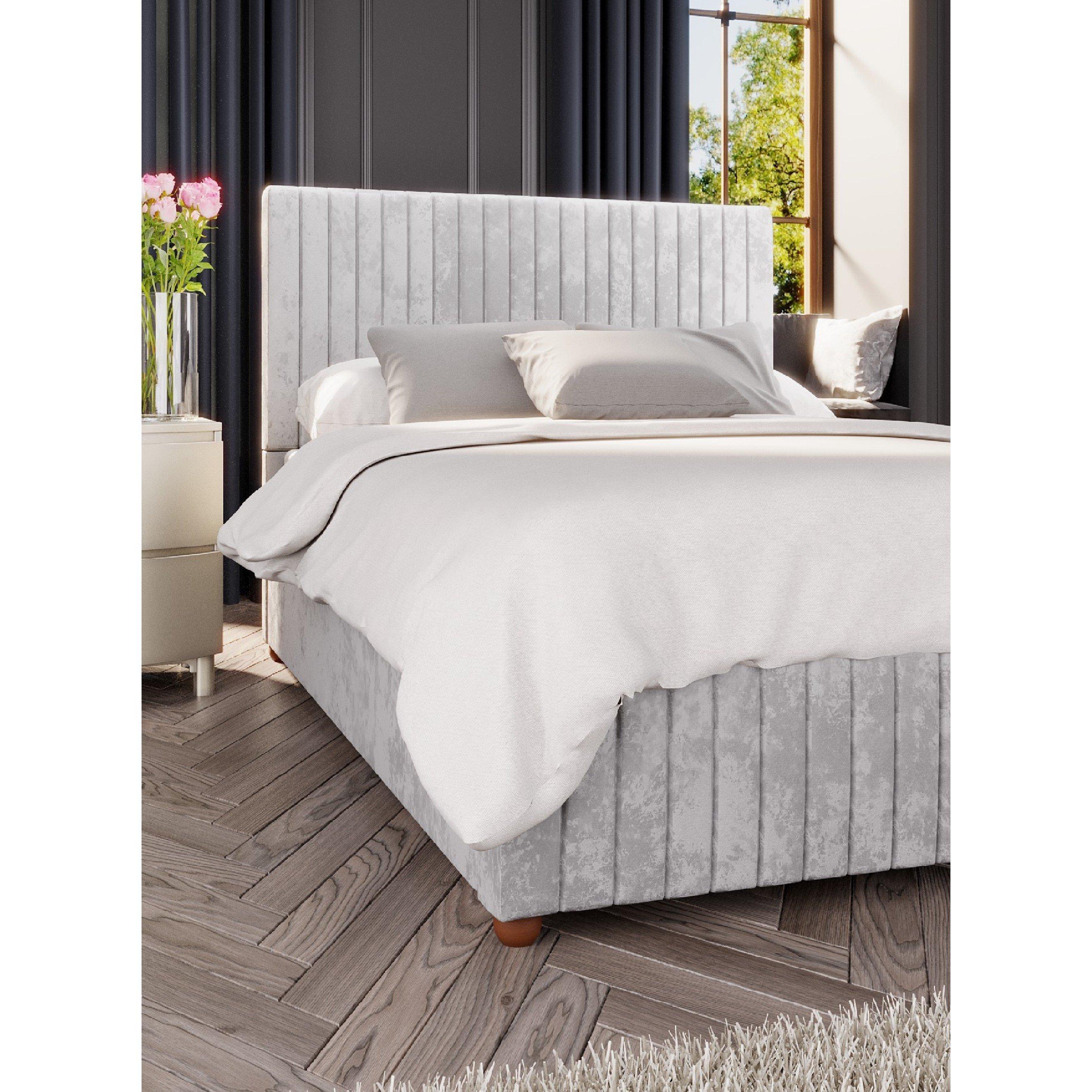 Laurence Llewelyn-Bowen  Estella Ottoman Storage Bed - Silver - King