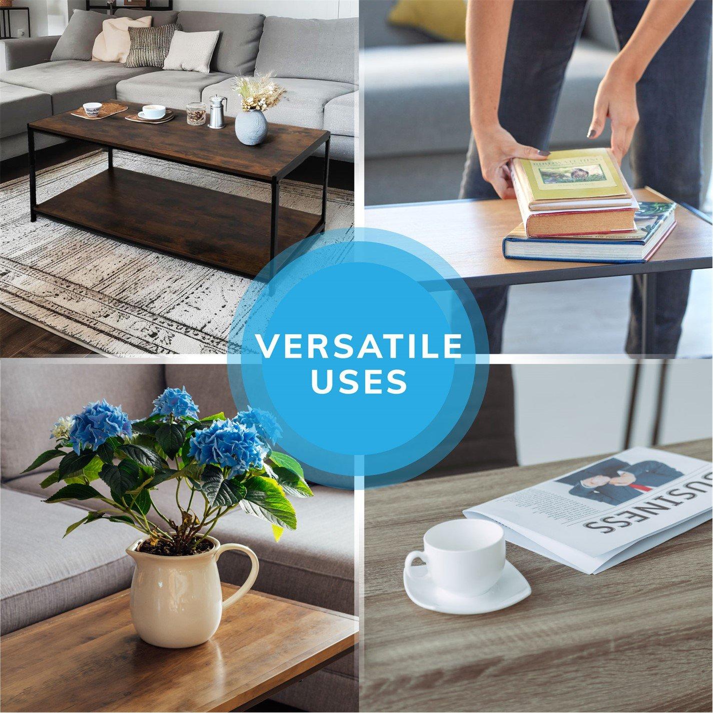 Brown - House of Home - Coffee Table Rustic Brown Living Room Table - 8