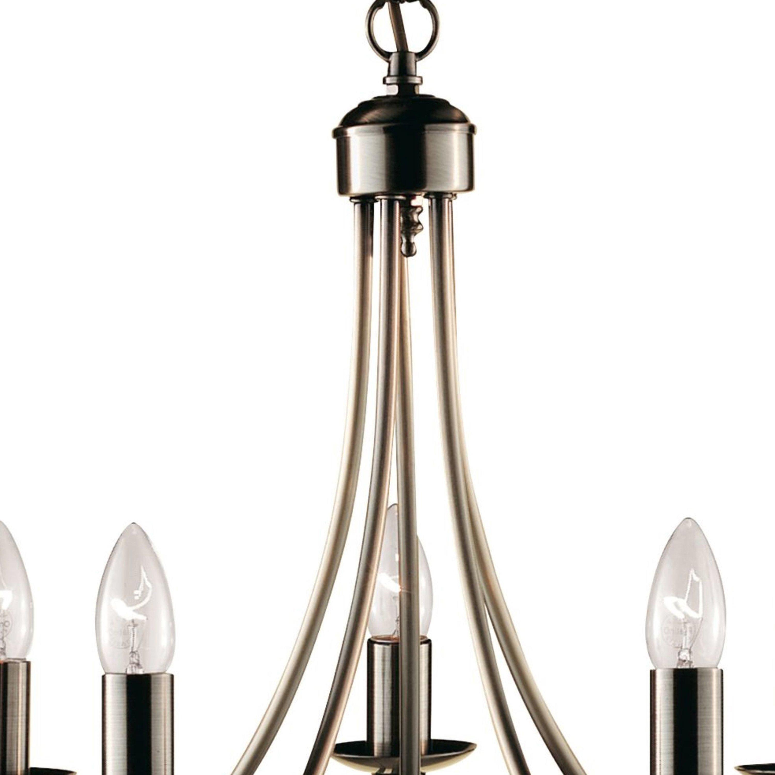 Antique Brass - Lighting Collection - Versallie 5Lt Pendant - Antique Brass Metal - 4