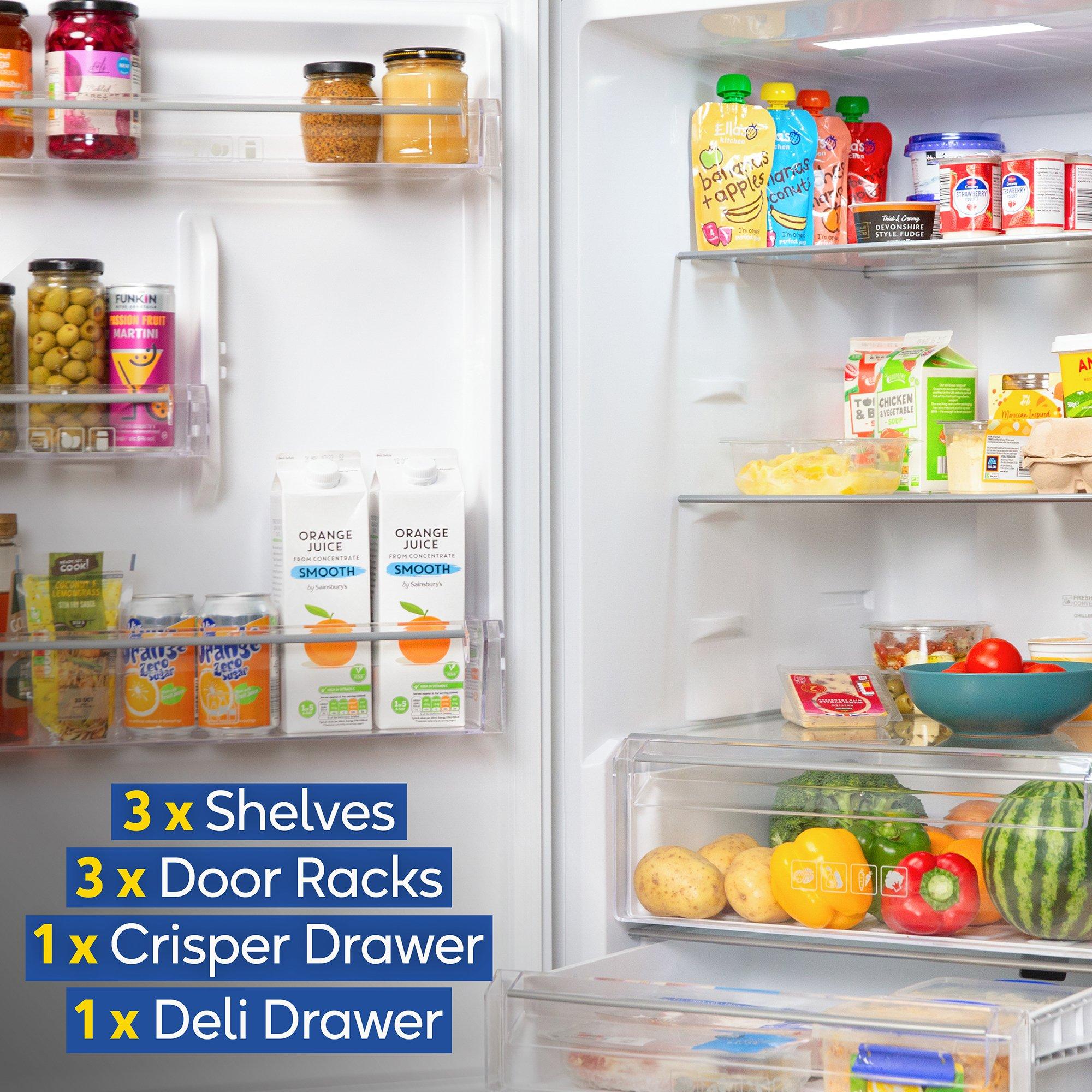 Stainless Steel - Russell Hobbs - RH184FF602C1SS Freestanding 323L Fridge Freezer - 5