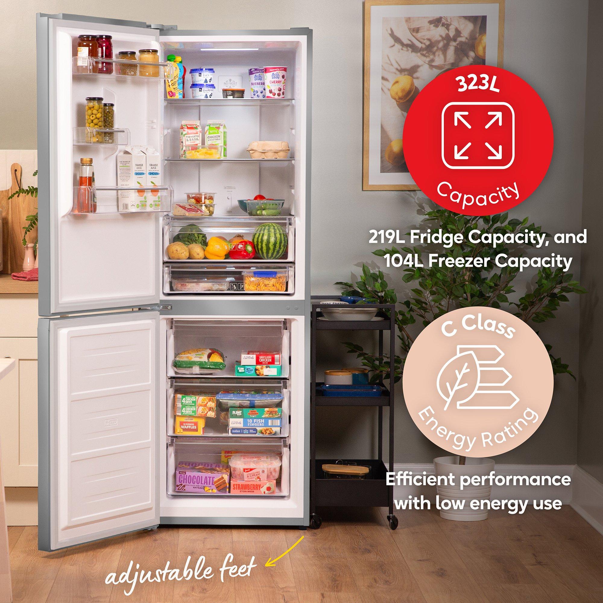 Stainless Steel - Russell Hobbs - RH184FF602C1SS Freestanding 323L Fridge Freezer - 6