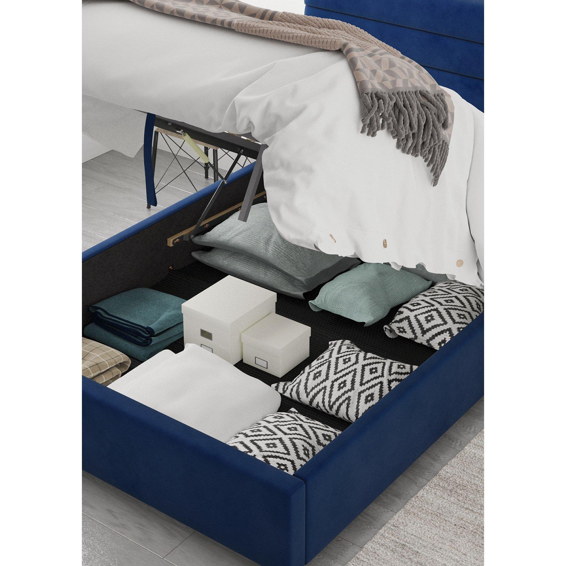 Navy - Aspire - Kelly Ottoman Storage Bed - 2