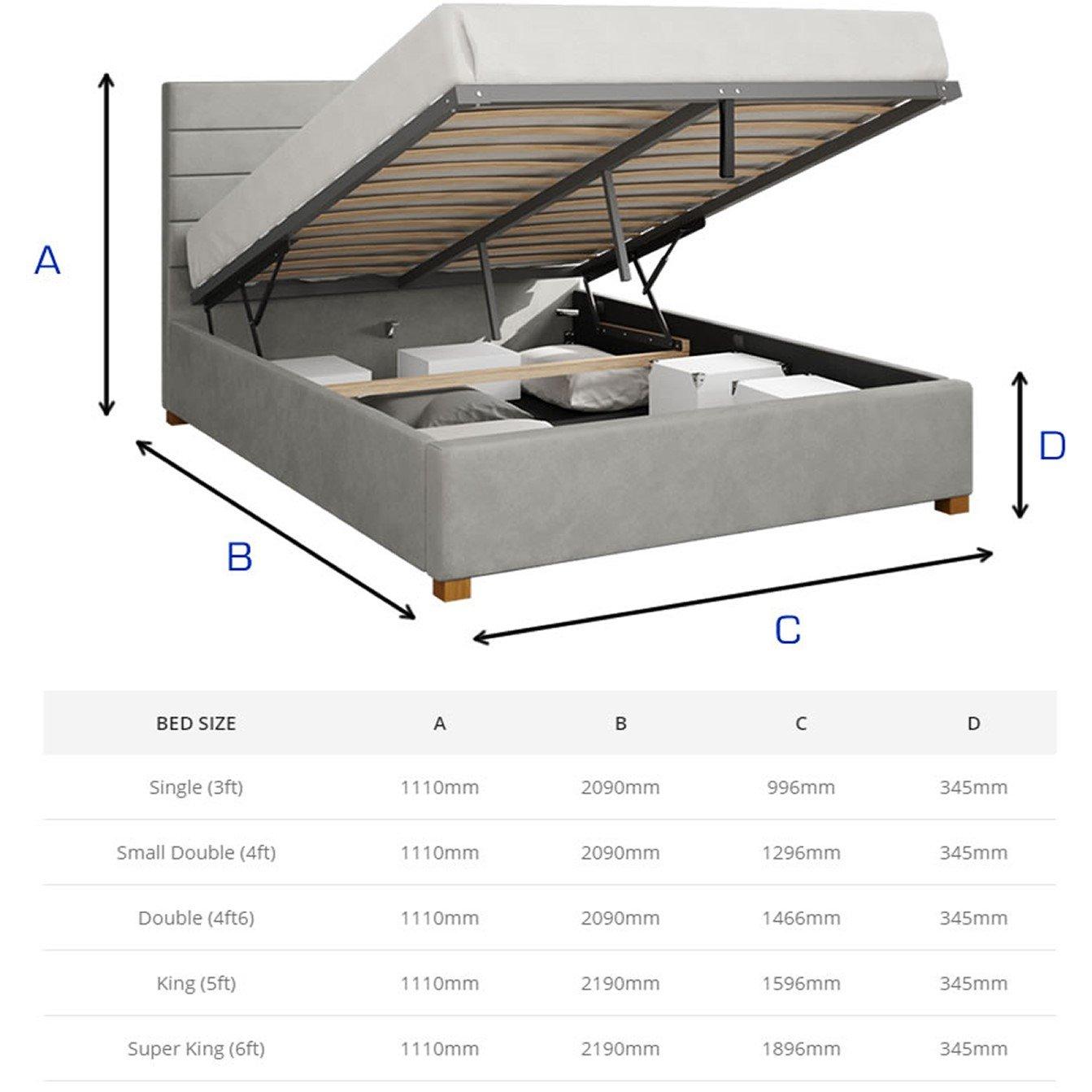 Navy - Aspire - Kelly Ottoman Storage Bed - 4
