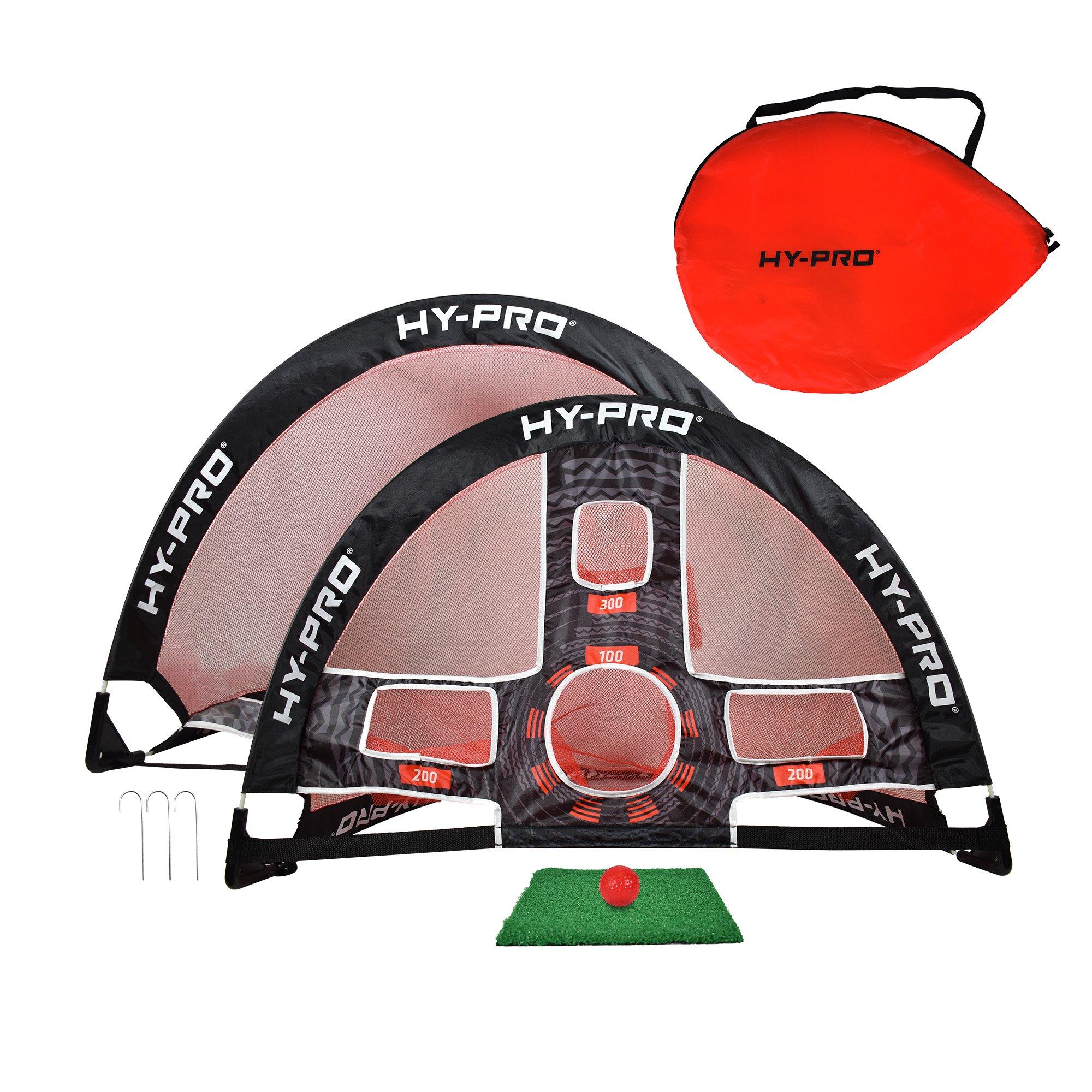 Multi - Hy-Pro - Hy-Pro 3in1 Pop Up Golf Chipping Net & Football Go - 1