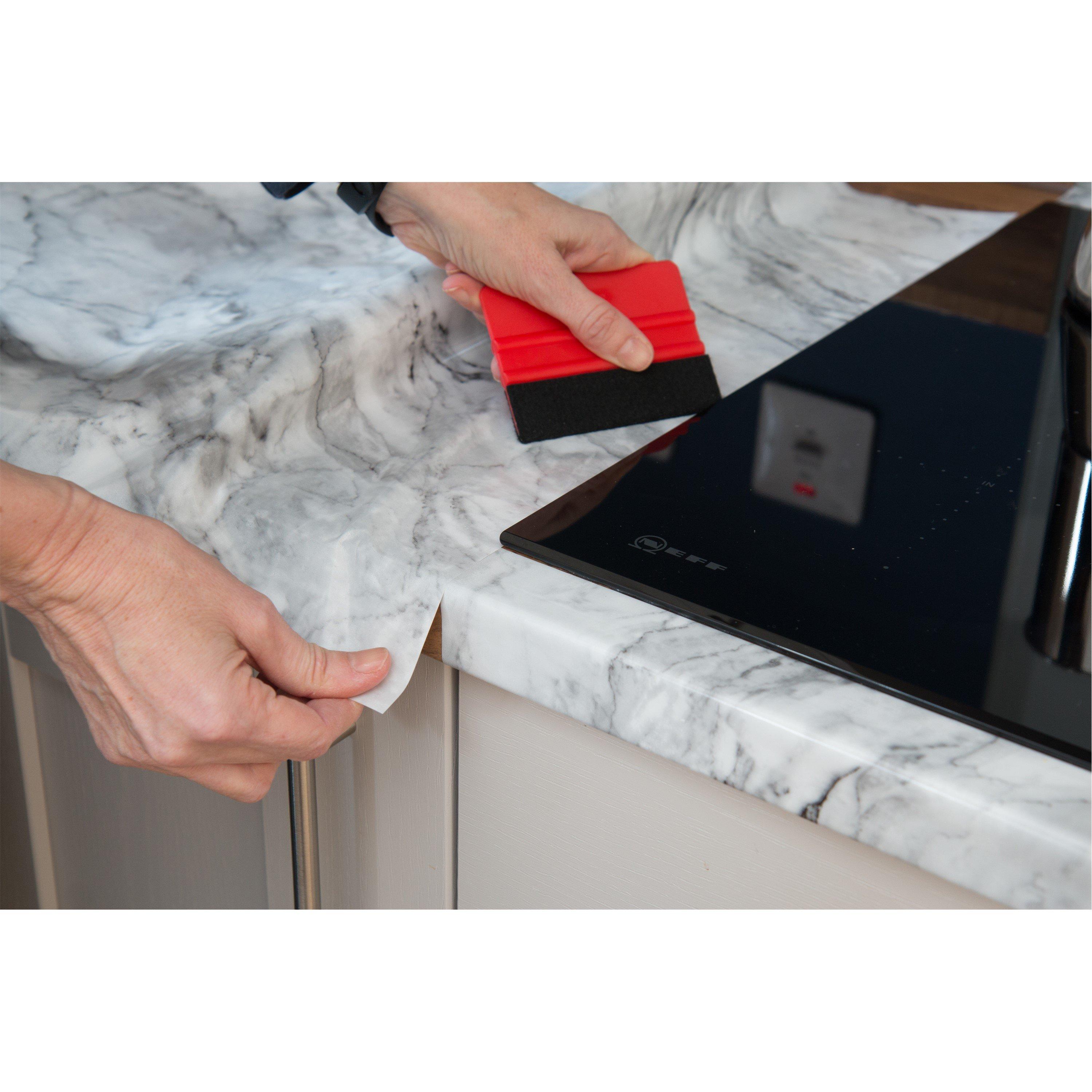 Grey - D C Fix - dc fix Marble Romeo Grey Self Adhesive Vinyl Pack - 2