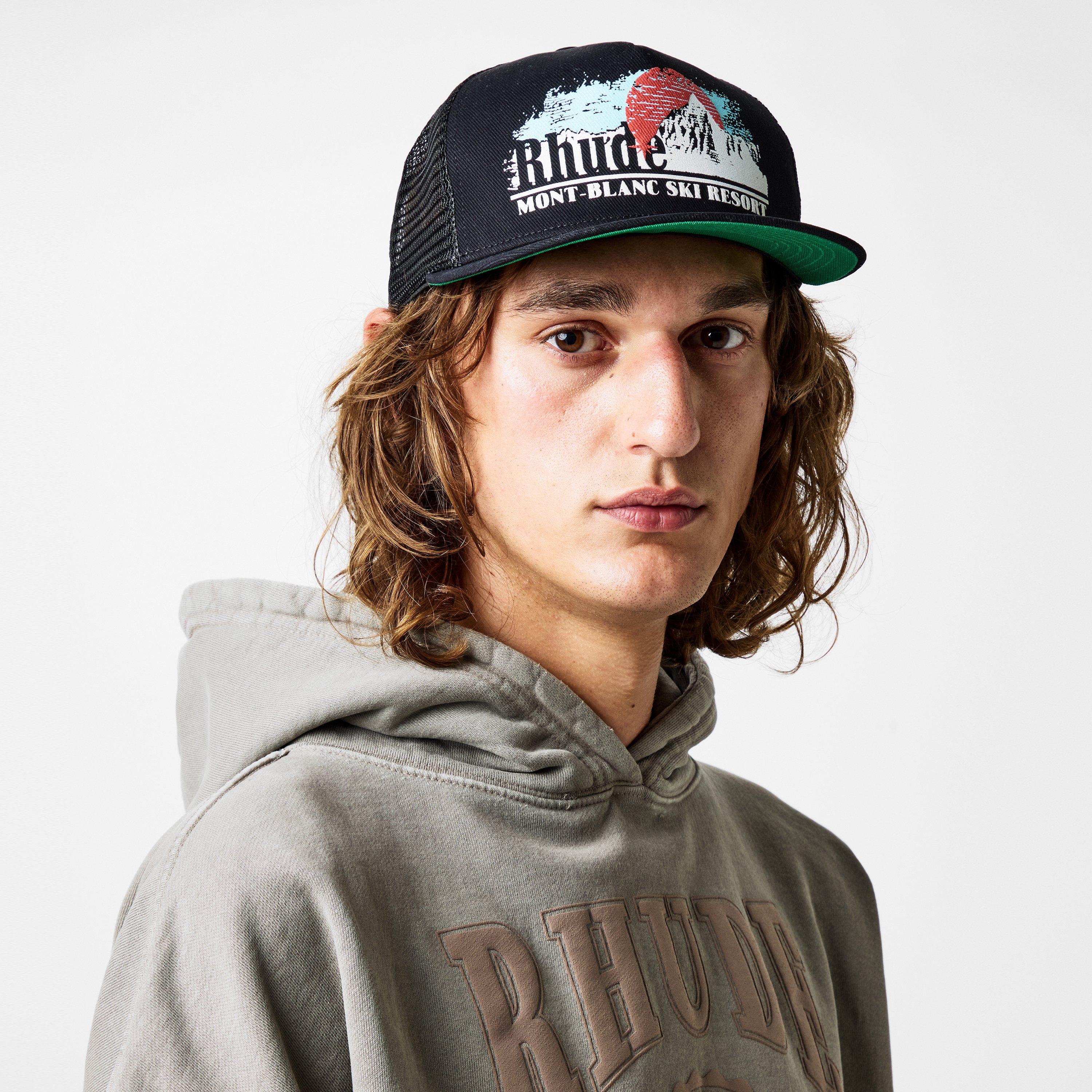 Black 0015 - Rhude - Men's Mont Blanc Trucker Cap - 2