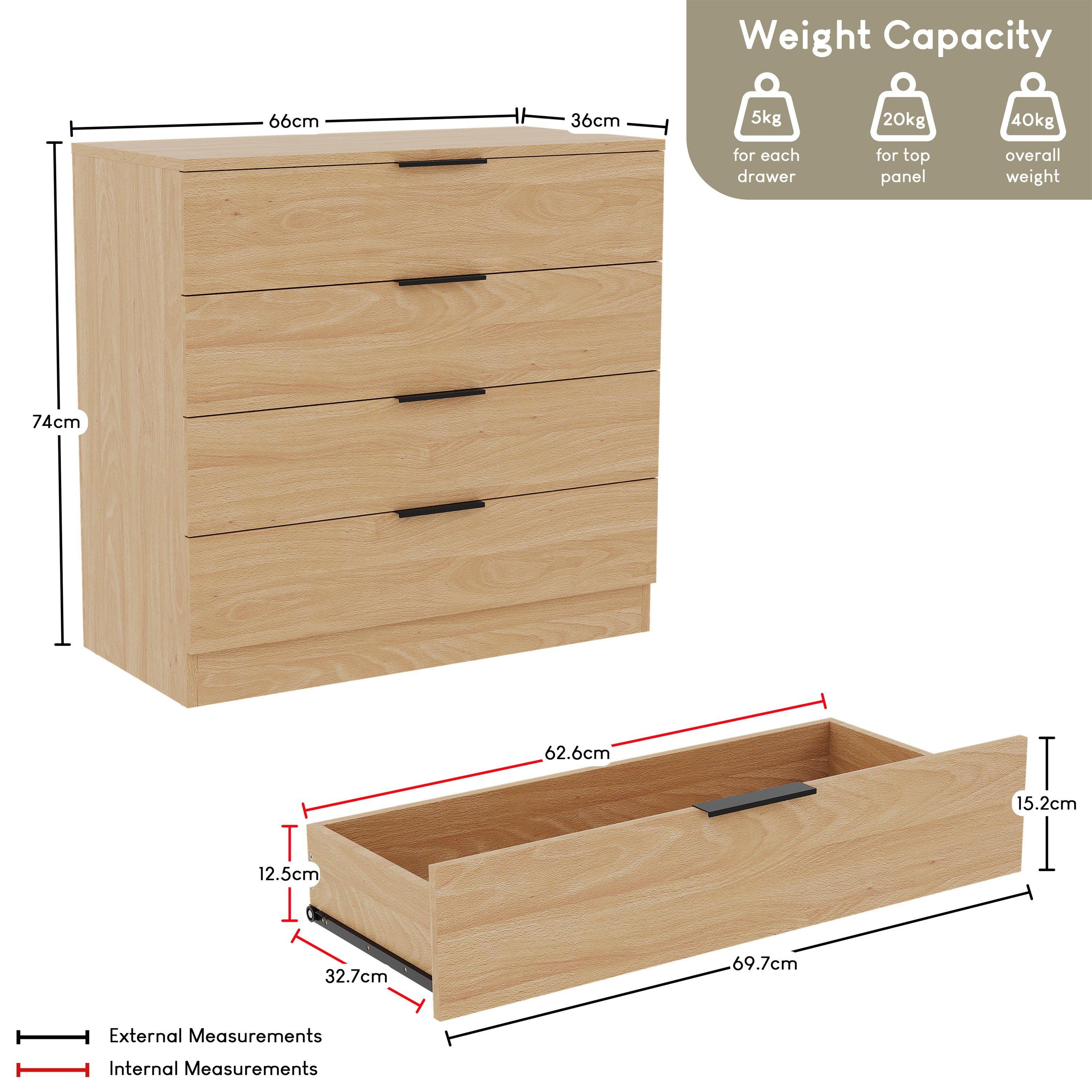 Pine - Lassic - Vida Designs Trega 3 Piece Bedroom Set 1 - 6