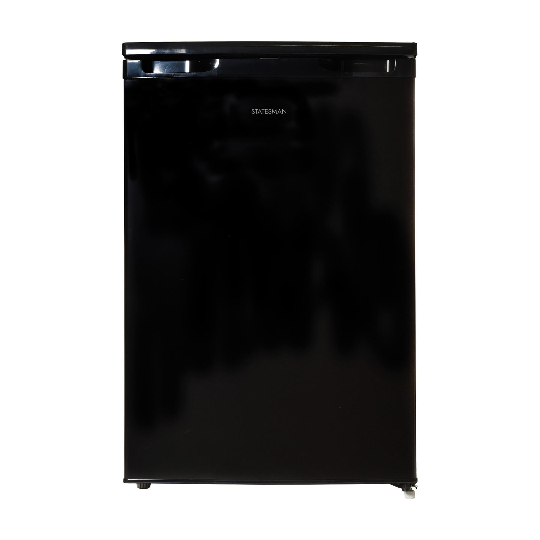 Statesman  U355b 55Cm Under Counter Freezer - Black - 86.5x57.8x