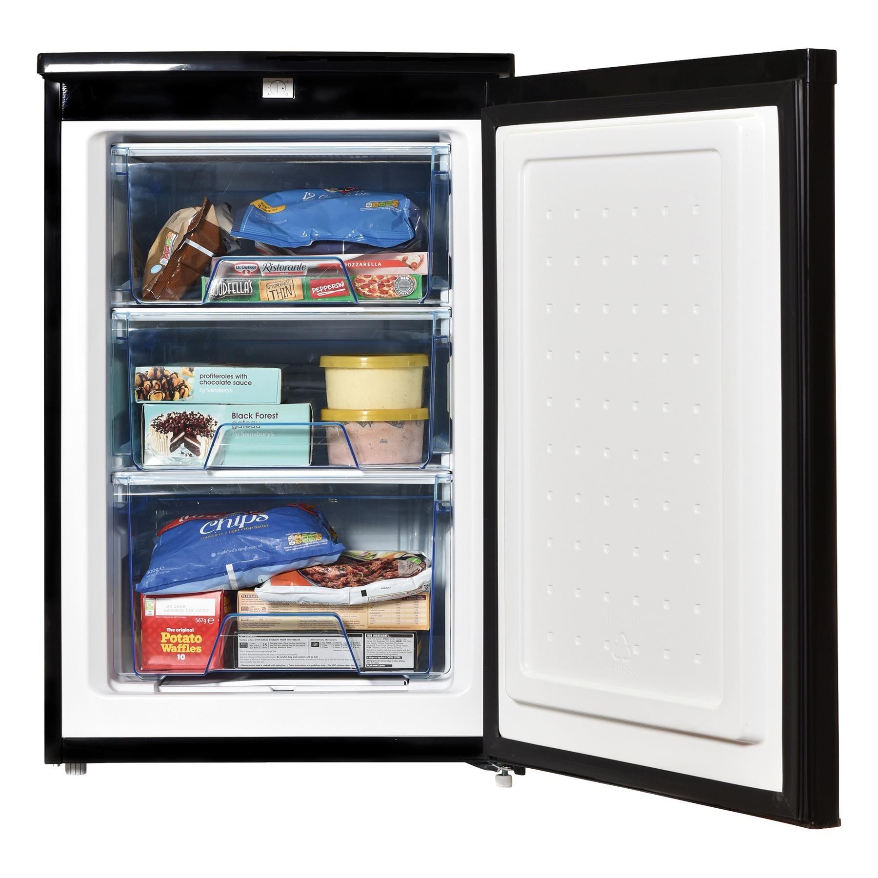 Black - Statesman - U355B 55CM UNDER COUNTER FREEZER - 2