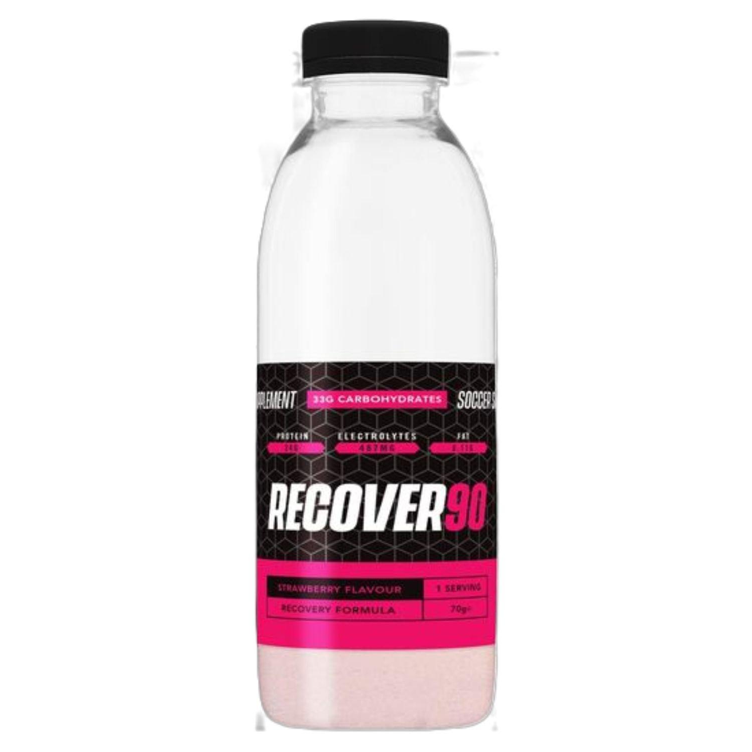 Strawberry - Soccer Supplements - Recover90® Shake and Take - Recovery formula (whey