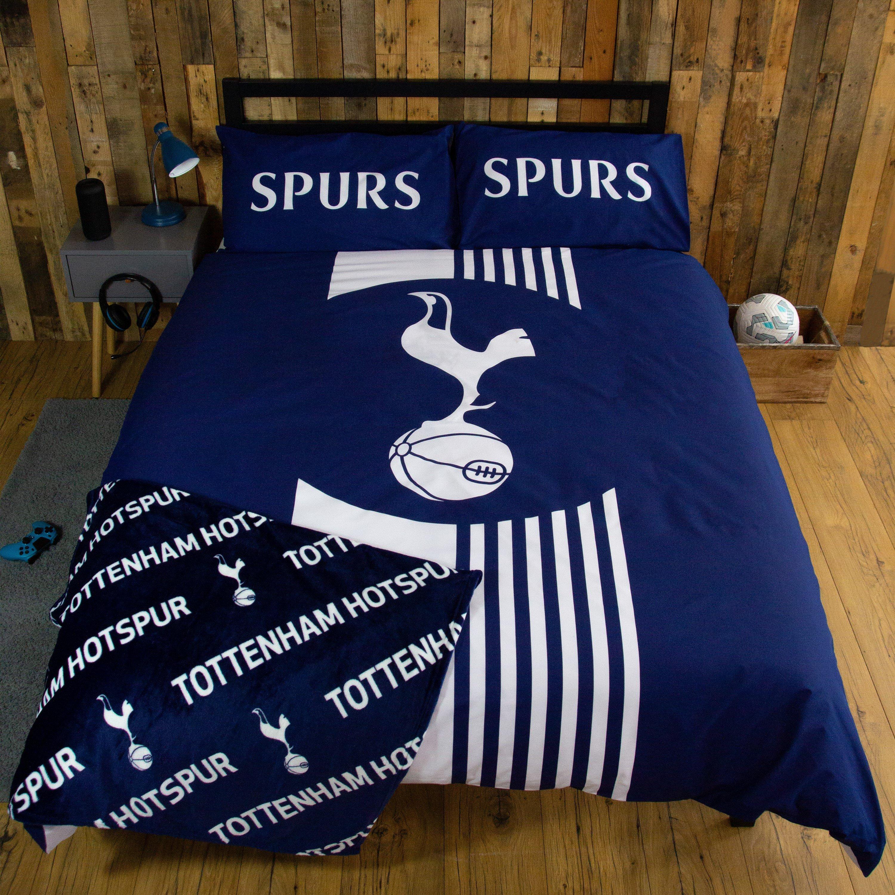Multicolour - Tottenham FC - Tottenham Hotspur Line Double Panel Duvet - 1