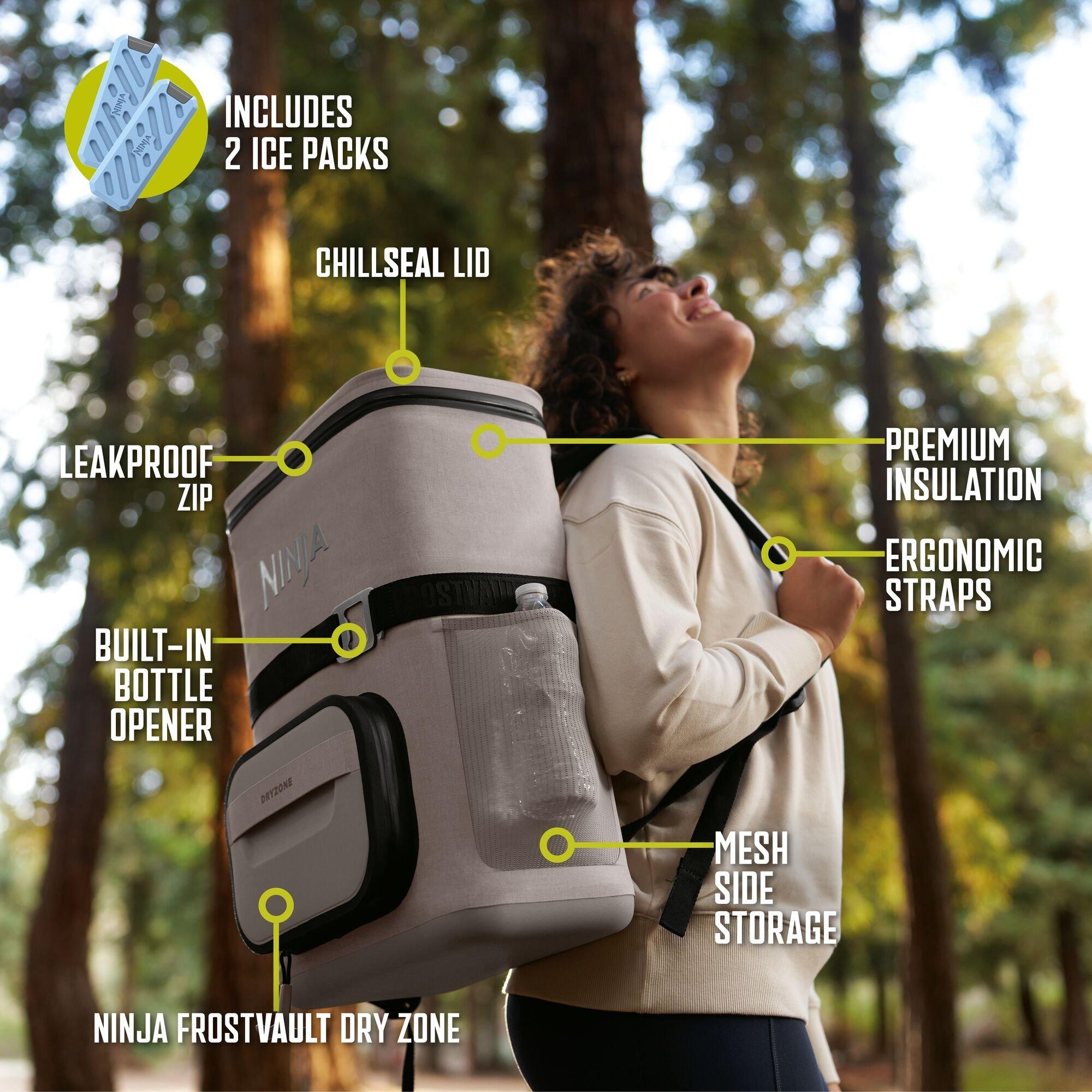 Cream - Ninja - 17 litre Backpack Soft Cooler - 7