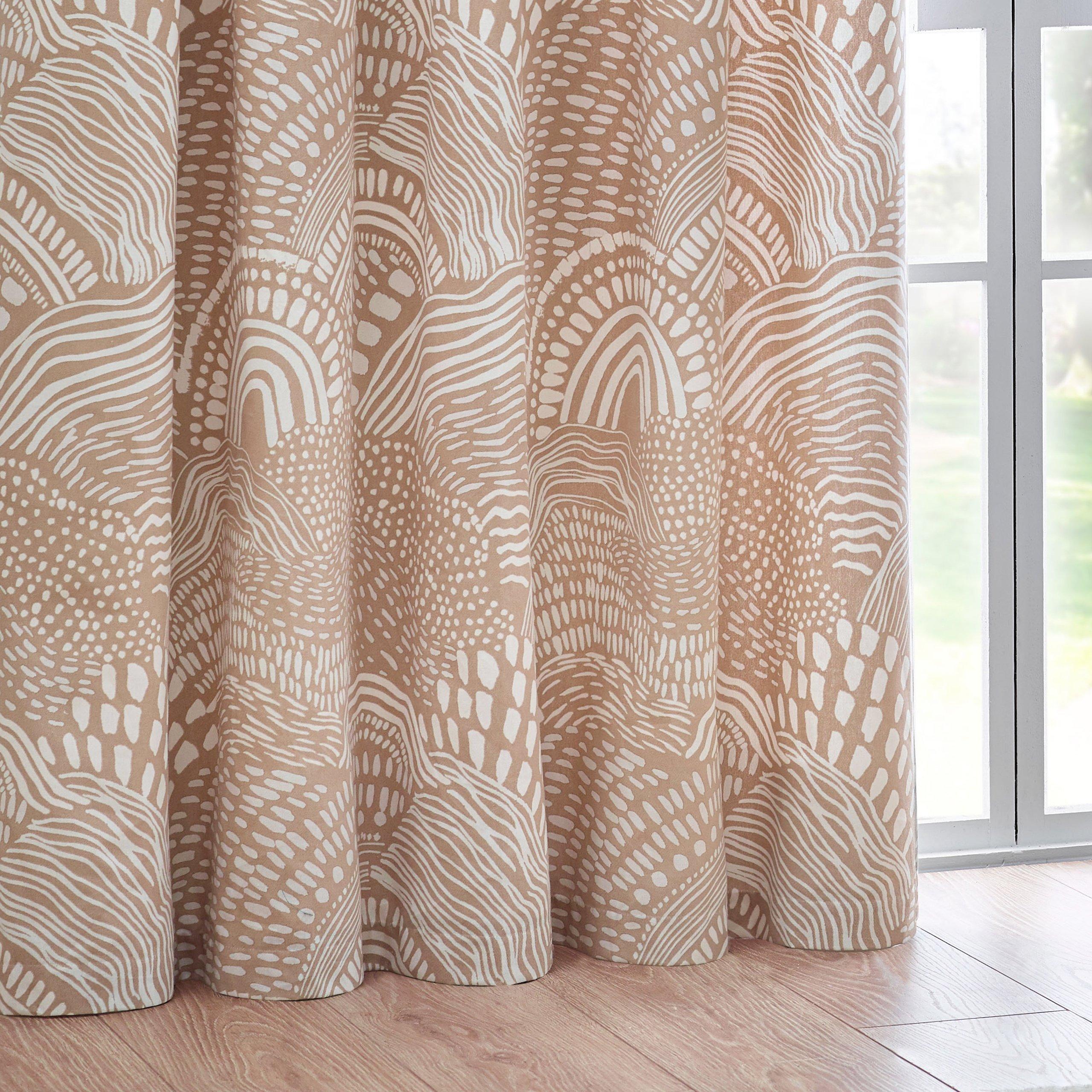 Oat - Hoem - Nola Abstract Eyelet Curtains - 4