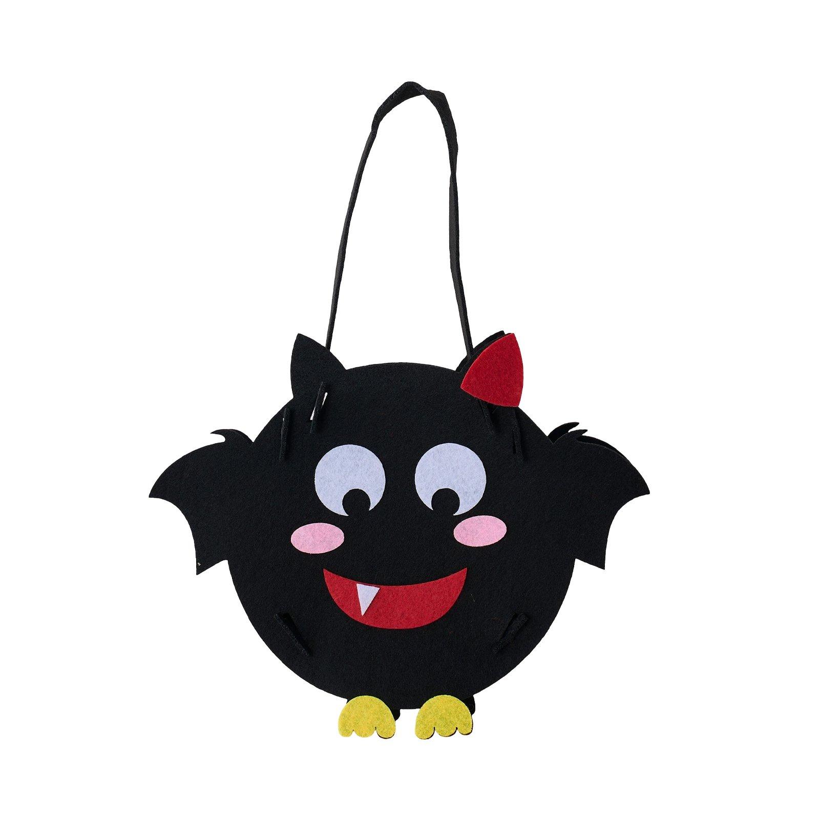 Black - LIFE IDEAS - 2 Pack Halloween Felt Trick or Treat Bags - 3