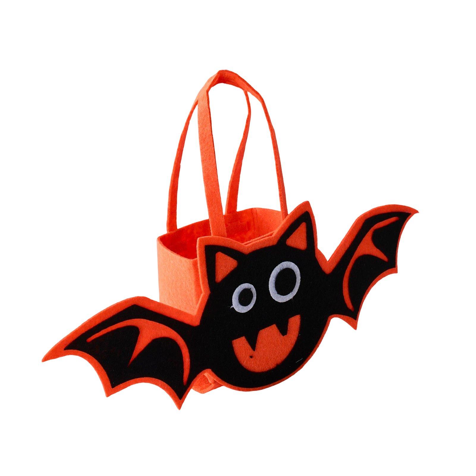 Black - LIFE IDEAS - 2 Pack Halloween Felt Trick or Treat Bags - 6
