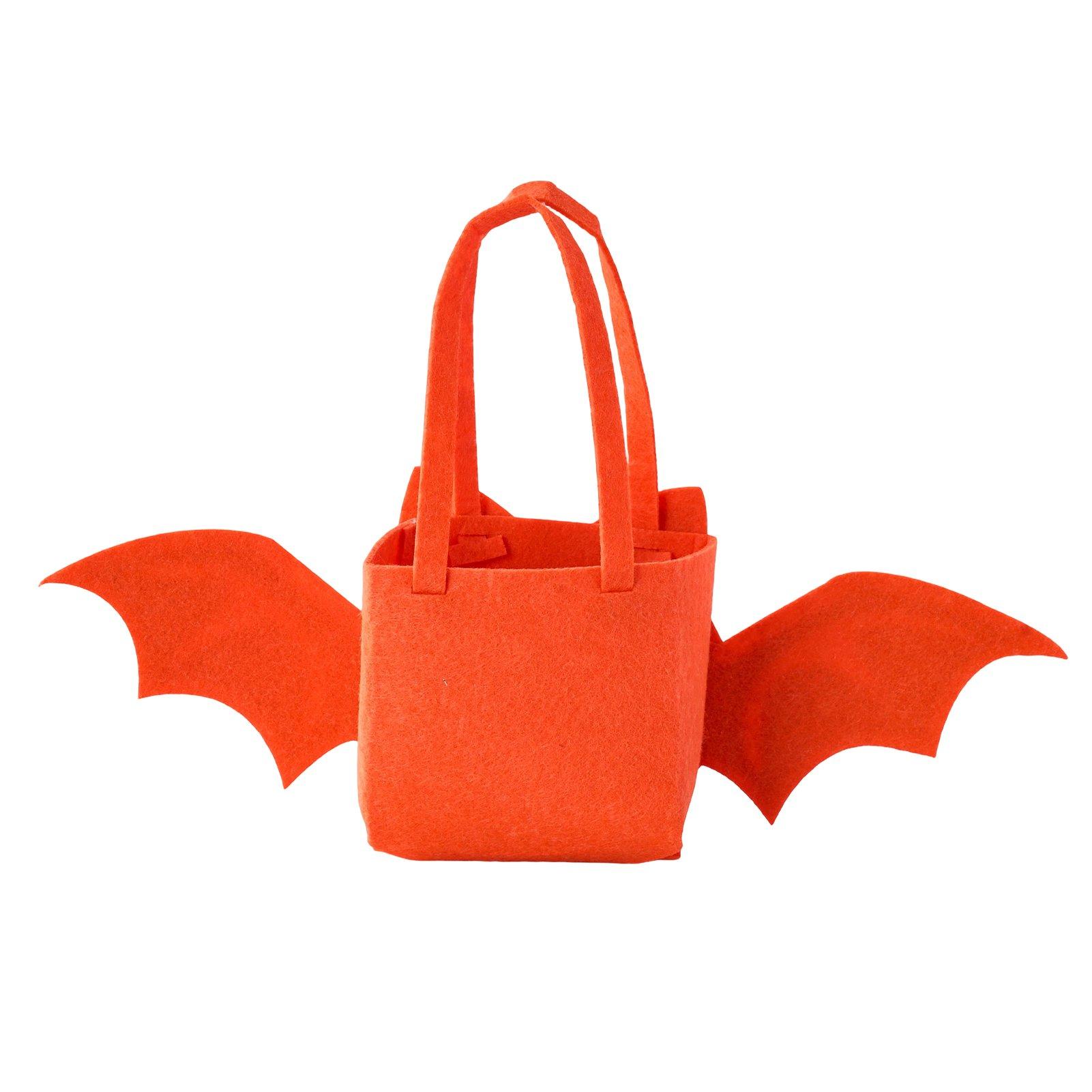 Black - LIFE IDEAS - 2 Pack Halloween Felt Trick or Treat Bags - 7