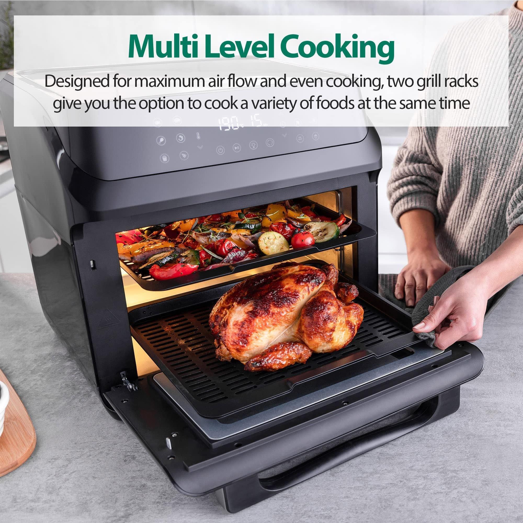 Black - Statesman - SKAO15017BK 15 LITRE 13-IN-1 DIGITAL AIR FRYER OVE - 5