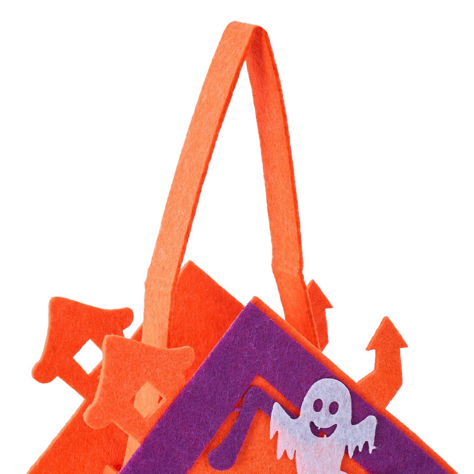 Orange - LIFE IDEAS - 2 Pack Halloween Felt Trick or Treat Bags - 11