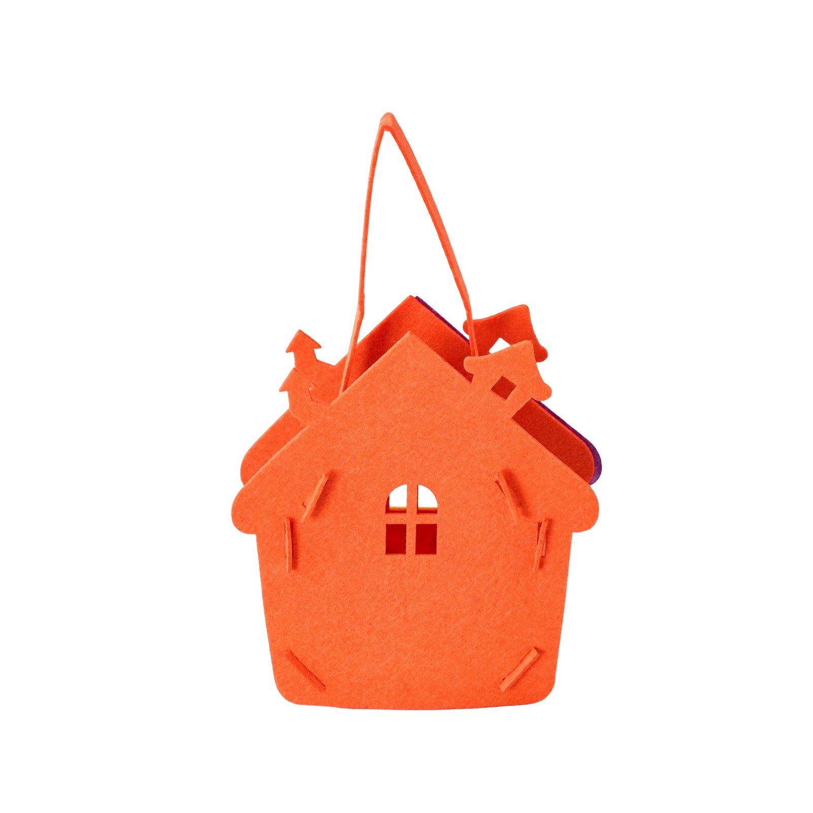 Orange - LIFE IDEAS - 2 Pack Halloween Felt Trick or Treat Bags - 5
